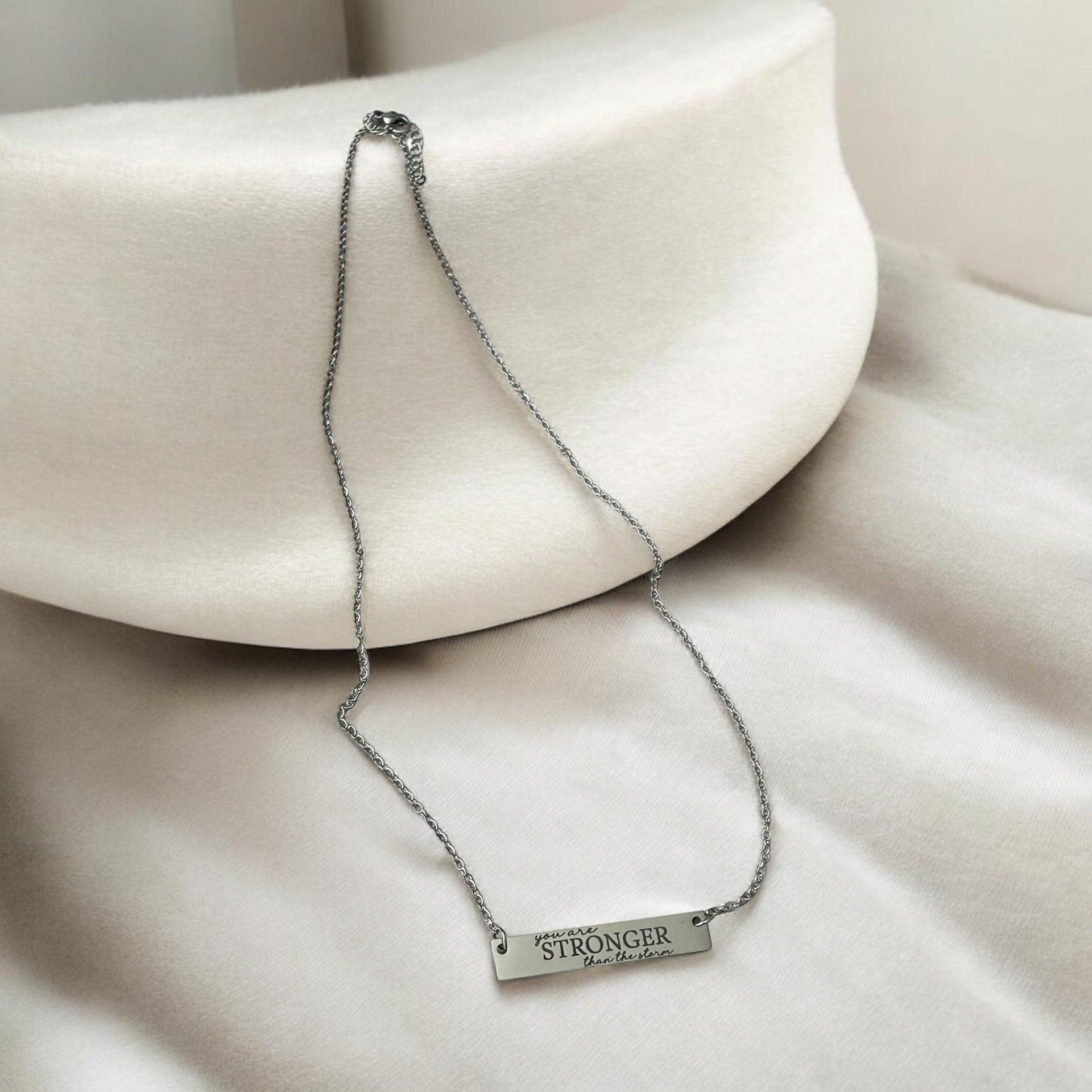 Stronger than the storm necklace - Coastal Chaos LLC
