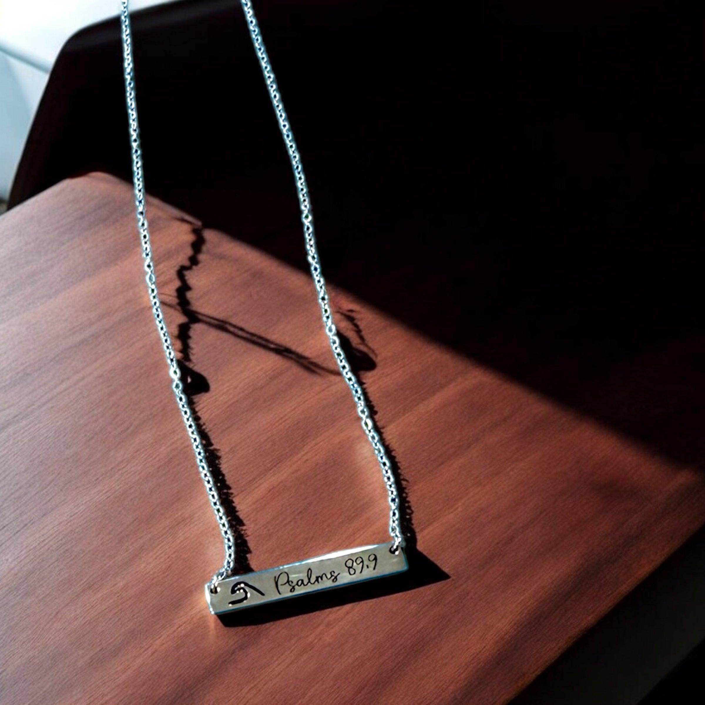 Custom Bible Verse Necklace, Personalized necklace for Christians, Inspirational necklace - Coastal Chaos LLC