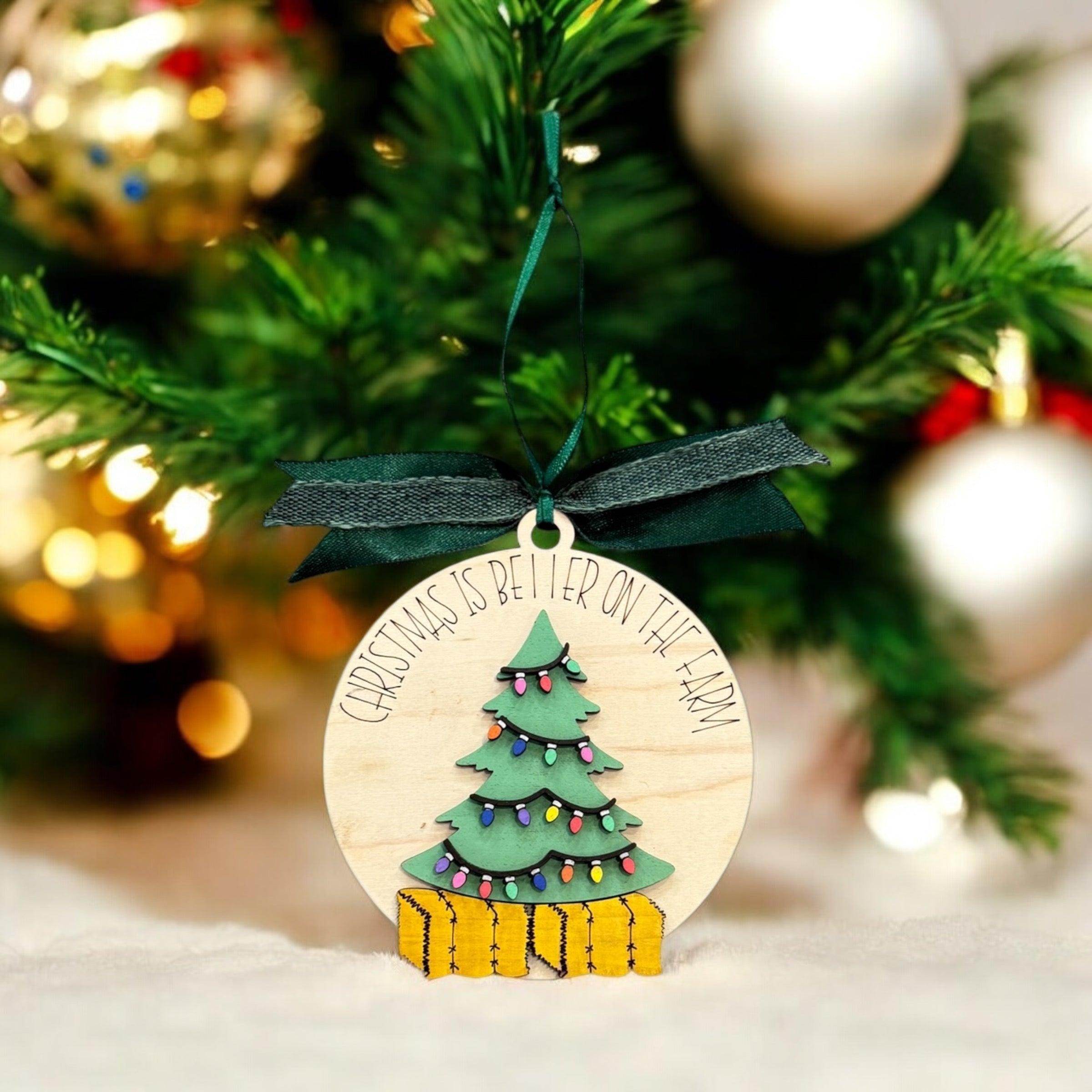 Farm-themed Christmas ornaments - Coastal Chaos LLC