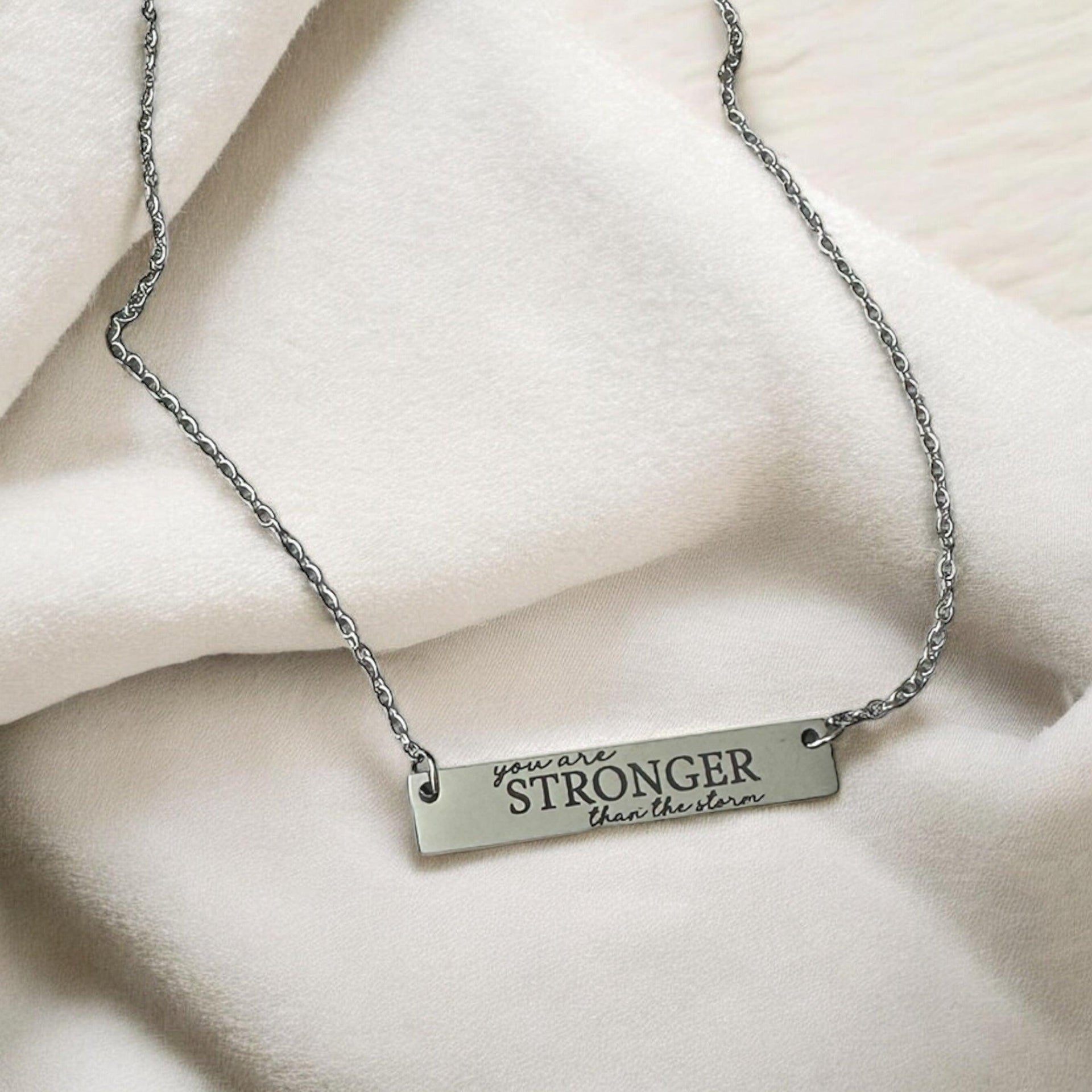 Stronger than the storm necklace - Coastal Chaos LLC