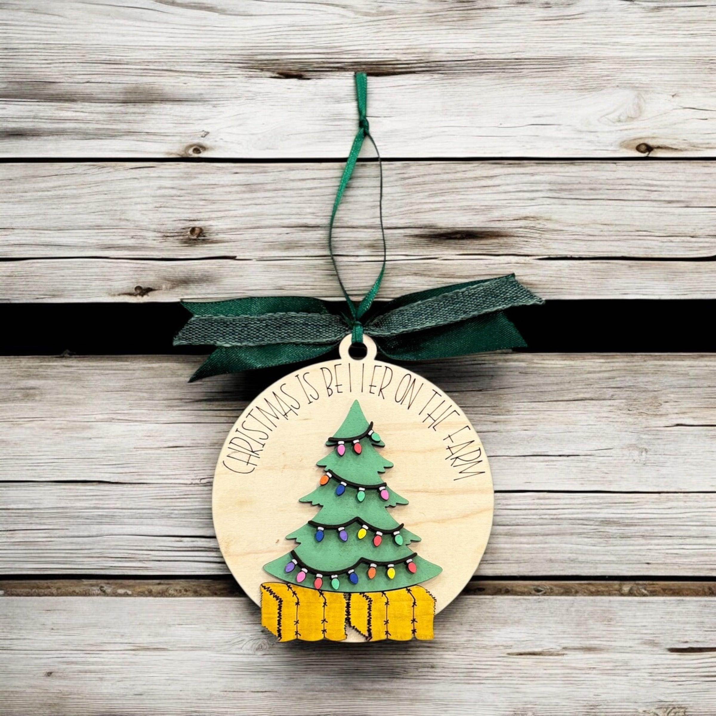 Farm-themed Christmas ornaments - Coastal Chaos LLC