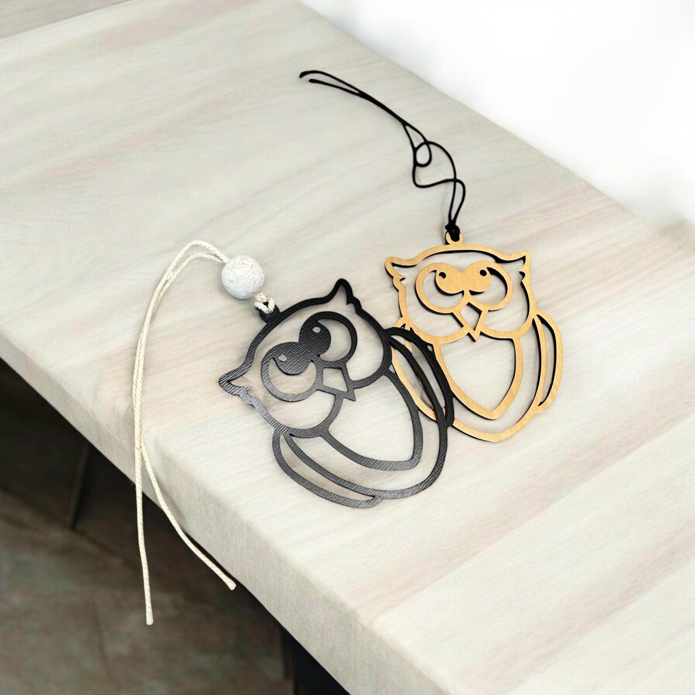 Handcrafted Wooden Owl Car Charms - Coastal Chaos LLC