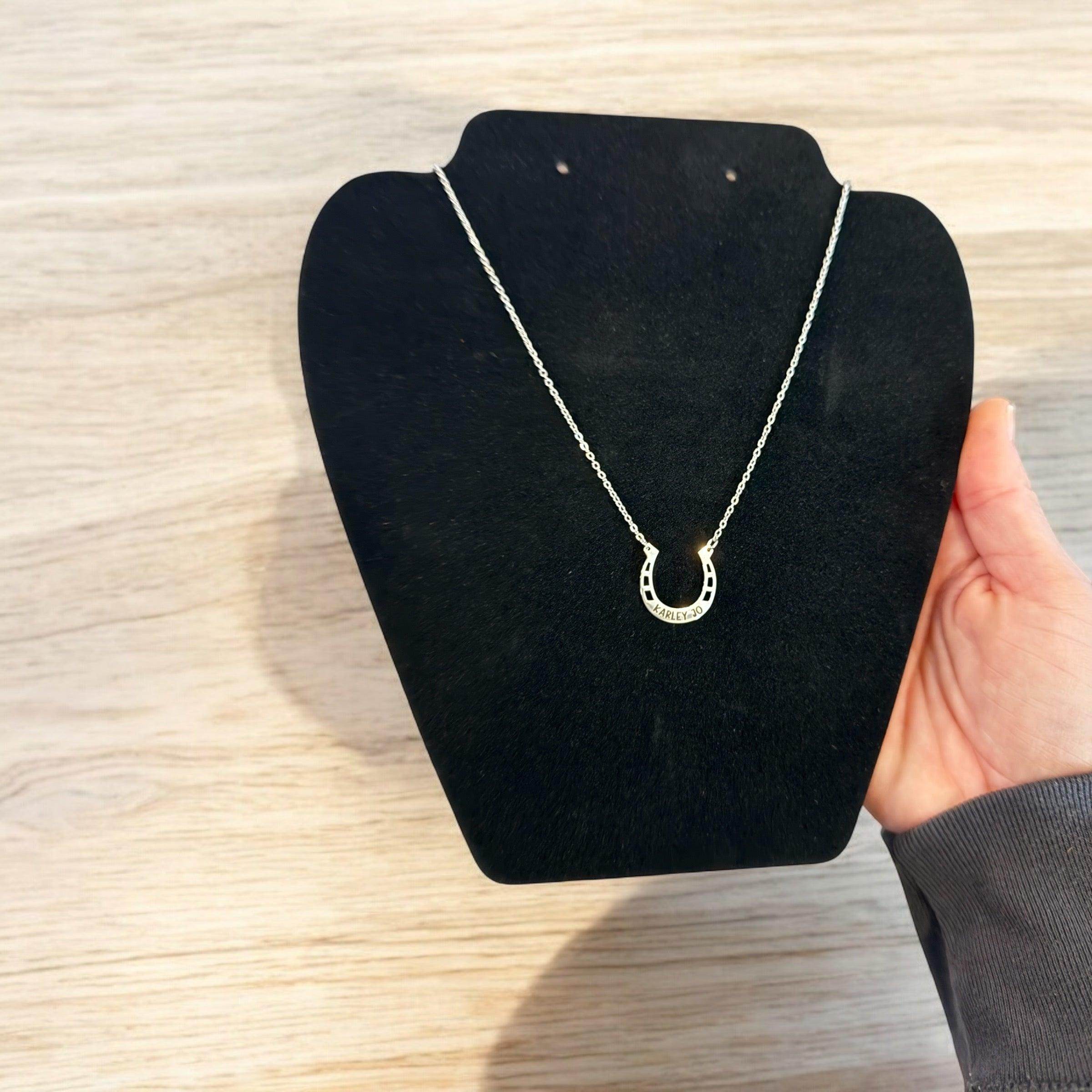 Personalized Horseshoe Necklace - Coastal Chaos LLC