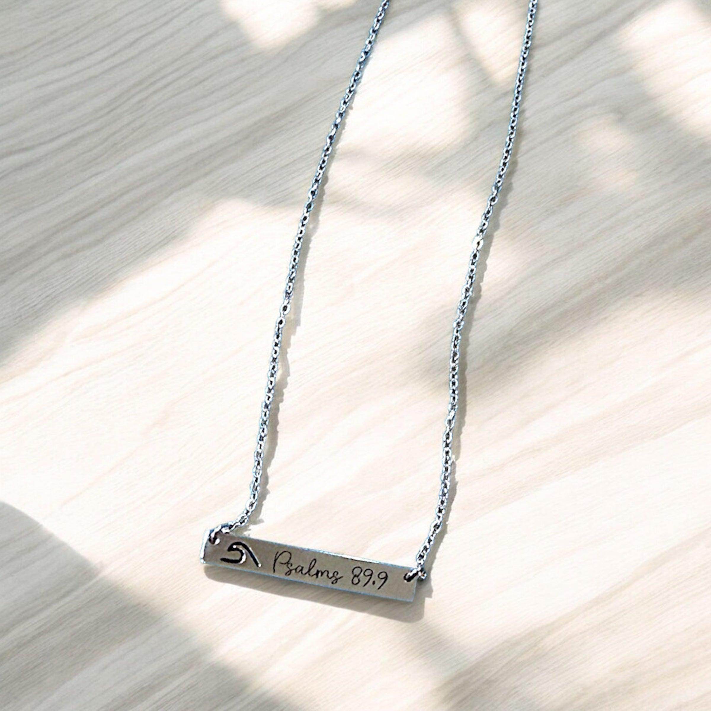 Custom Bible Verse Necklace, Personalized necklace for Christians, Inspirational necklace - Coastal Chaos LLC