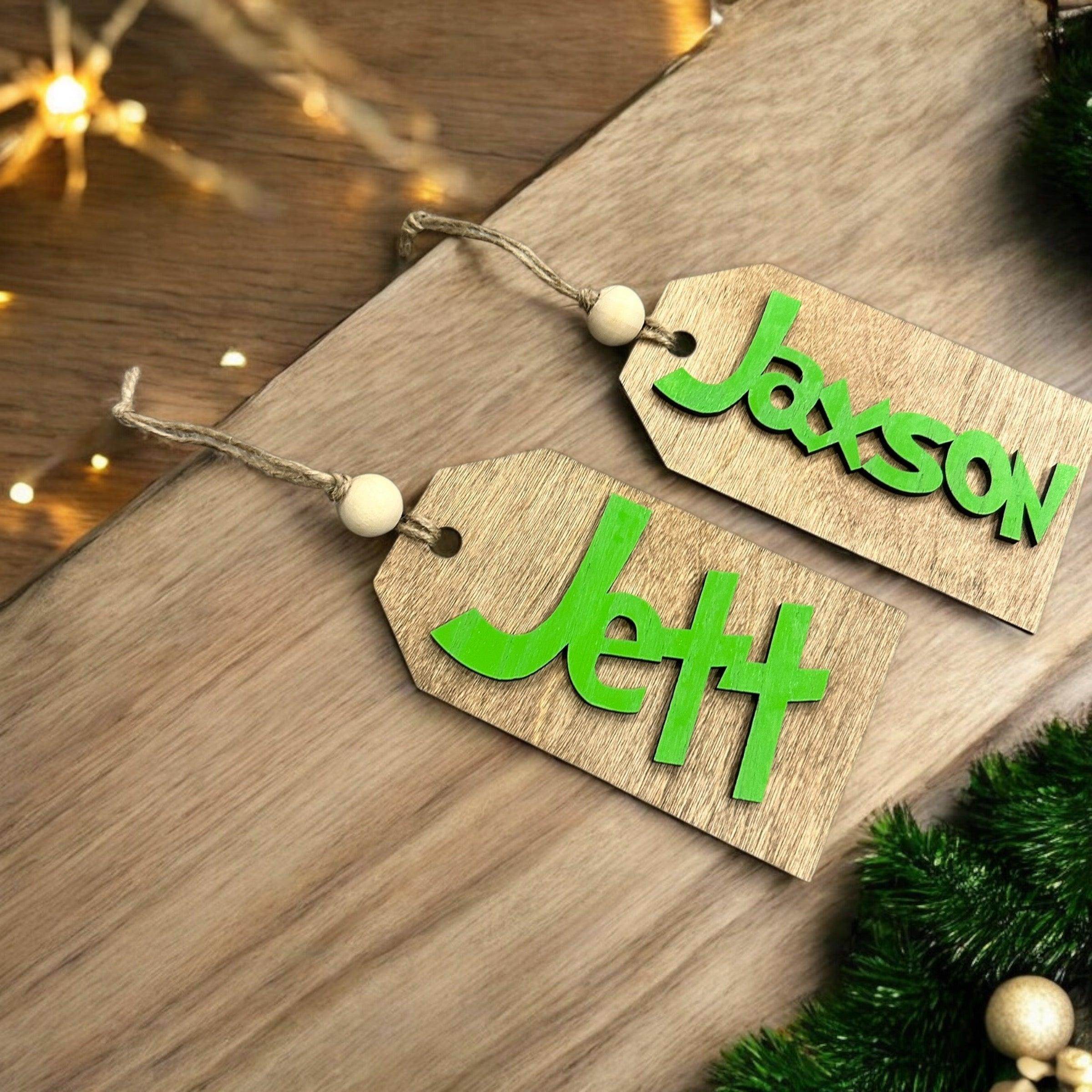 Christmas stocking tags, tags for Christmas gifts, tags for Christmas stockings - Coastal Chaos LLC