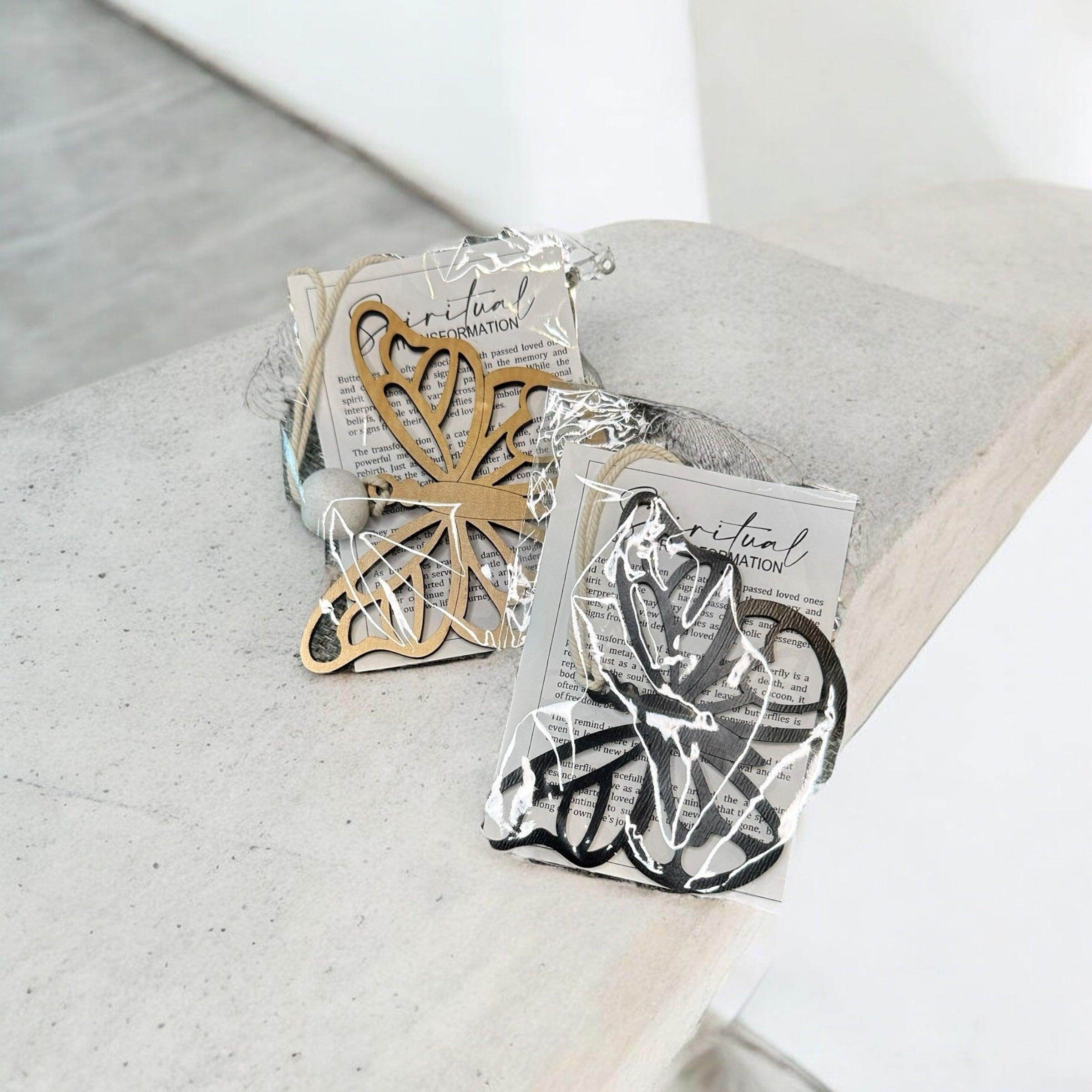 Handcrafted Wooden Butterfly Car Charms - Coastal Chaos LLC