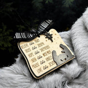 Nativity Christmas Ornament, Believe Like Mary Love Like Jesus, Inspirational Wood Hanging Decor, Christian decor (Copy) - Coastal Chaos LLC