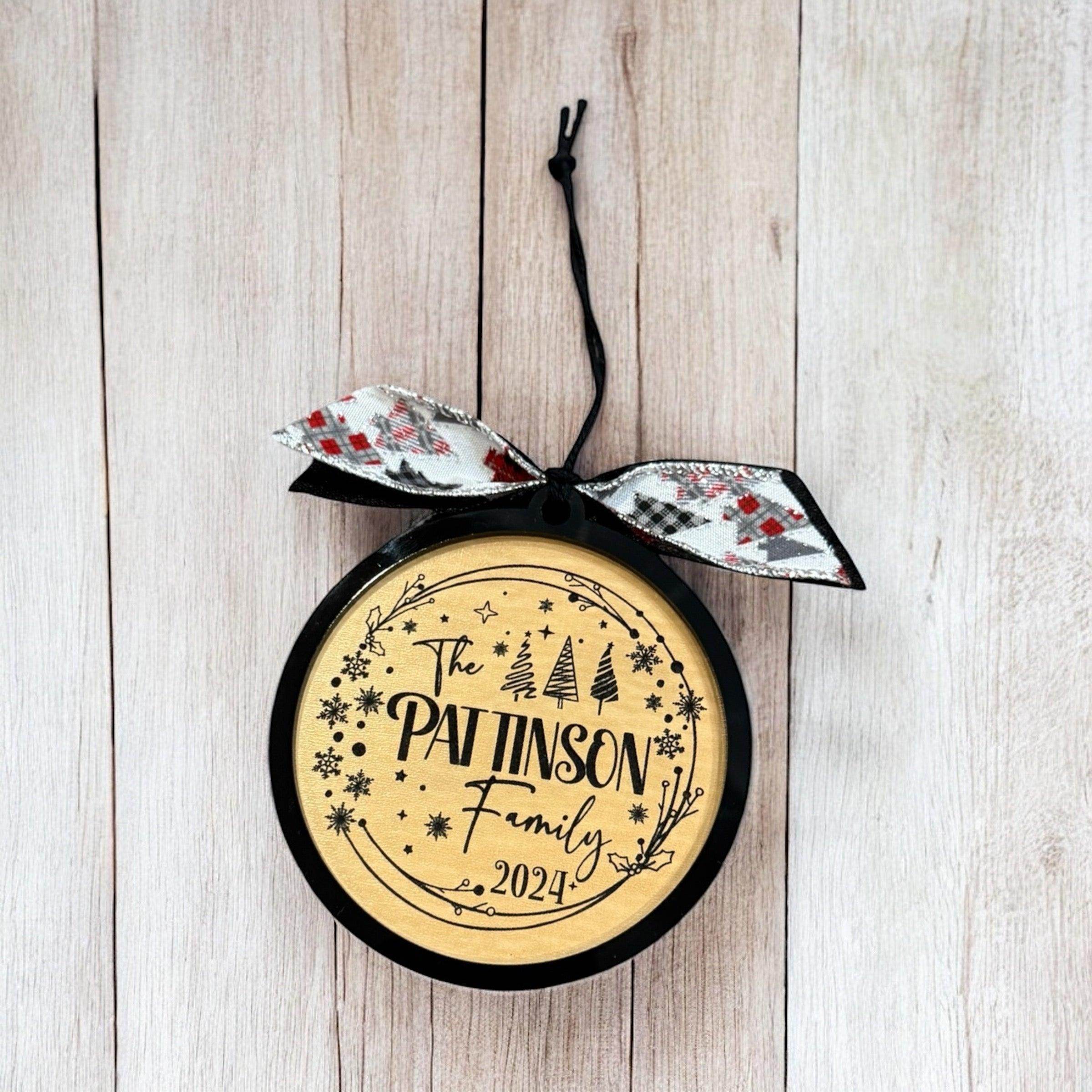 Personalized Family Christmas Ornament - 2024 Edition - Coastal Chaos LLC