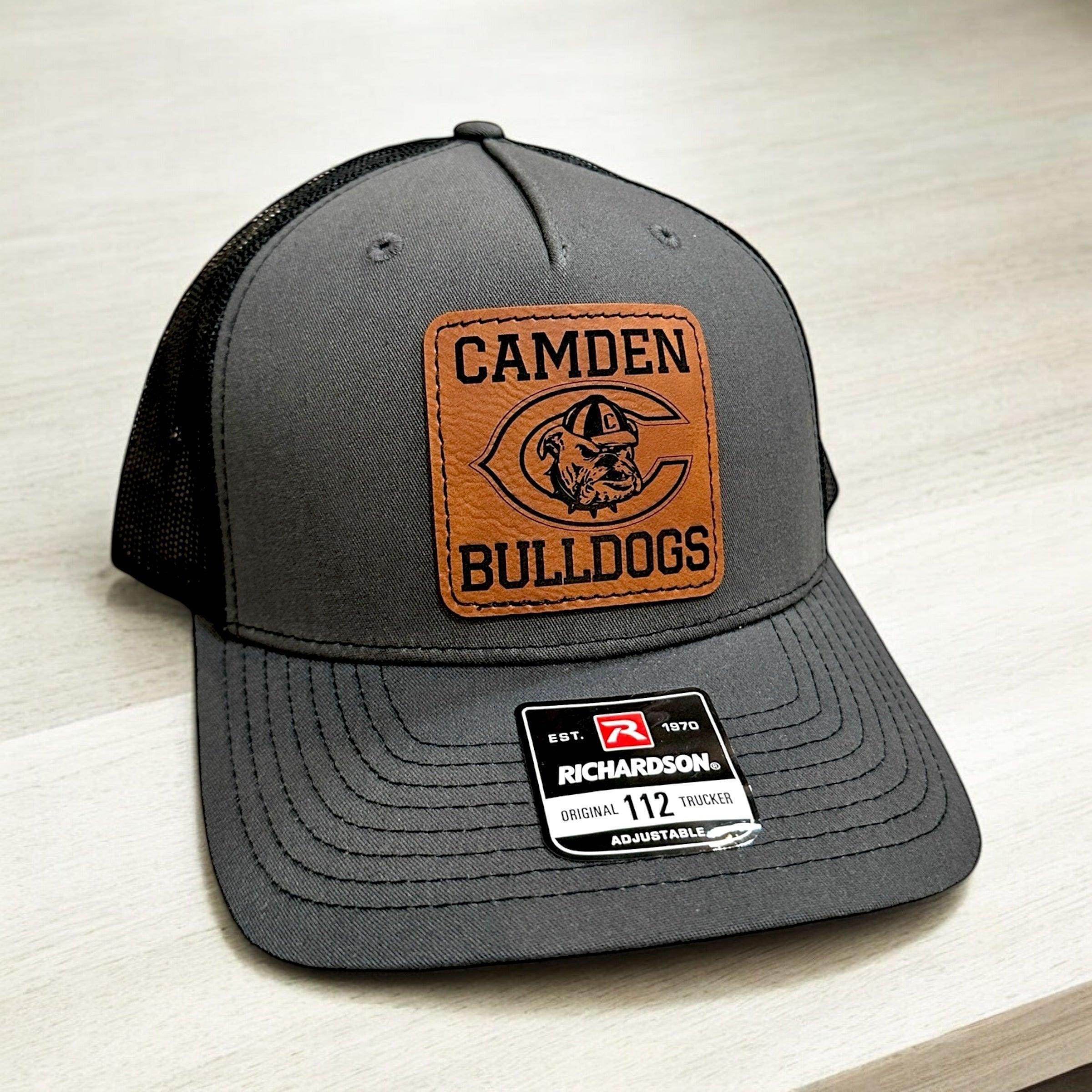 Camden Bulldogs Customized Richardson 112 Trucker Hat with Leather Patch - Coastal Chaos LLC