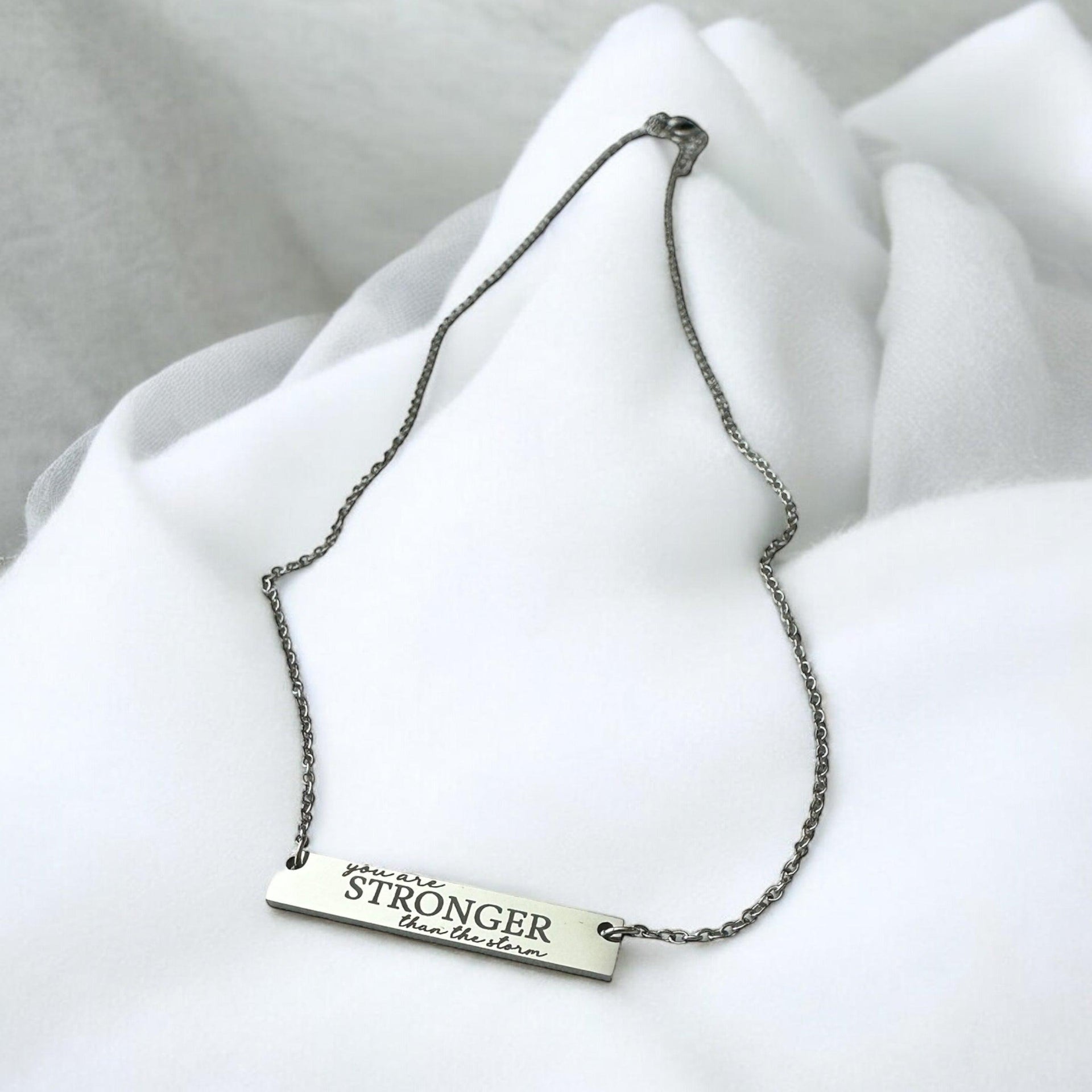 Stronger than the storm necklace - Coastal Chaos LLC