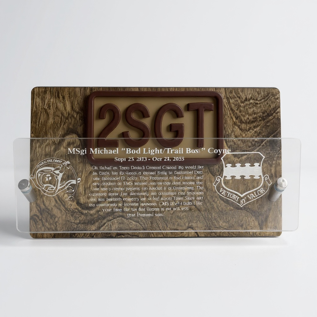 Custom Military Patch Plaque