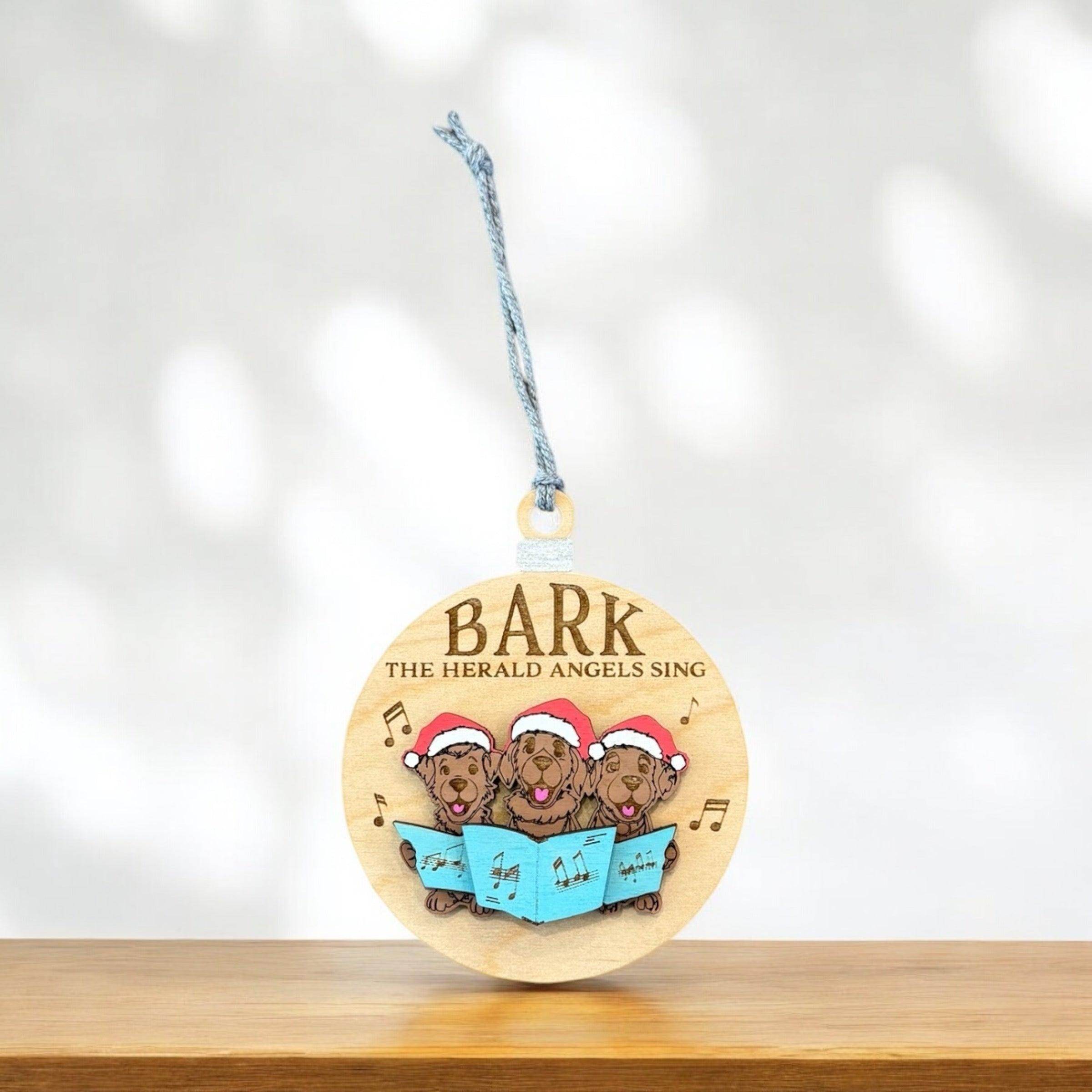 Fun animal ornaments, handcrafted wooden Christmas ornaments - Coastal Chaos LLC