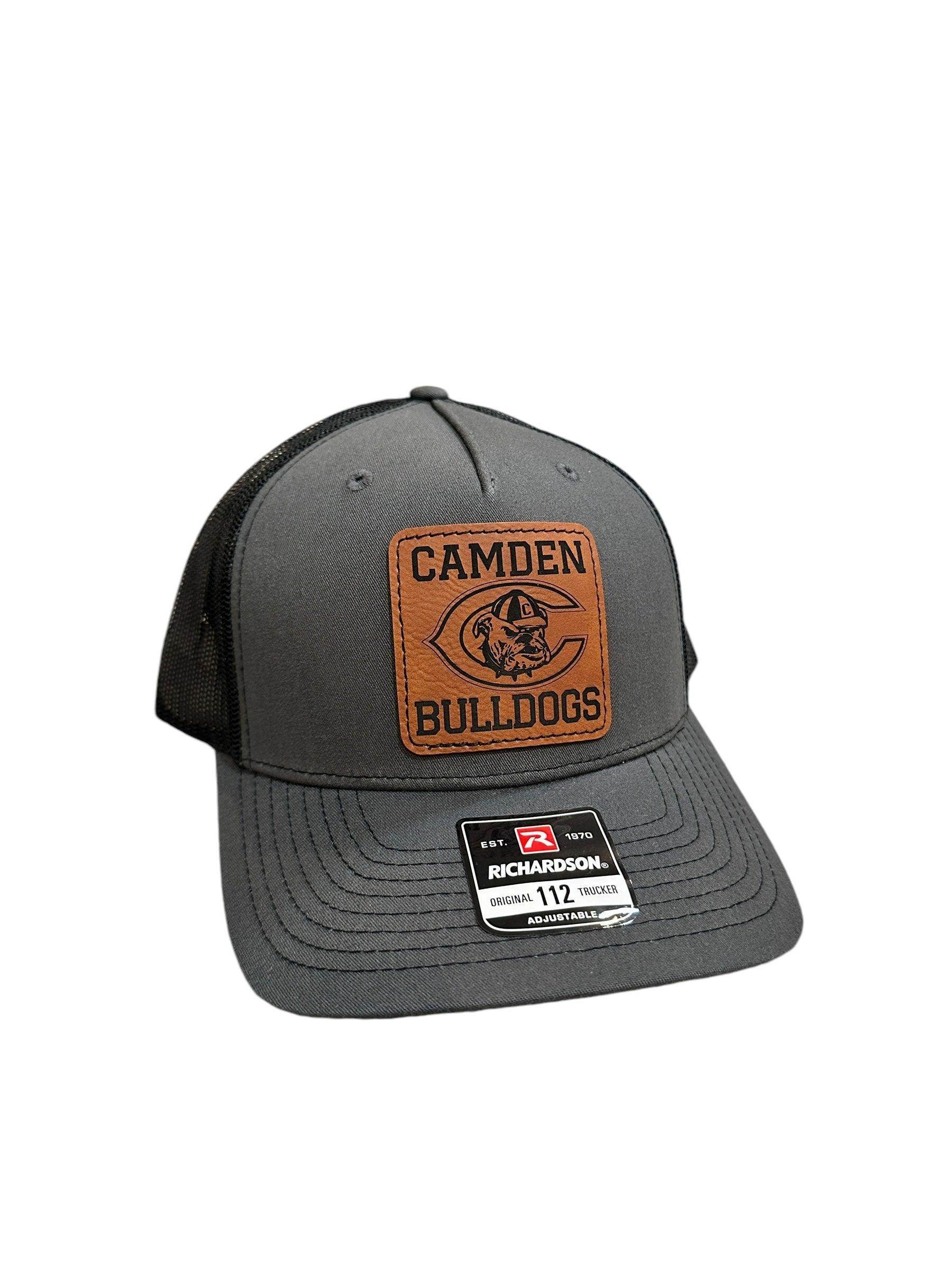 Camden Bulldogs Customized Richardson 112 Trucker Hat with Leather Patch - Coastal Chaos LLC