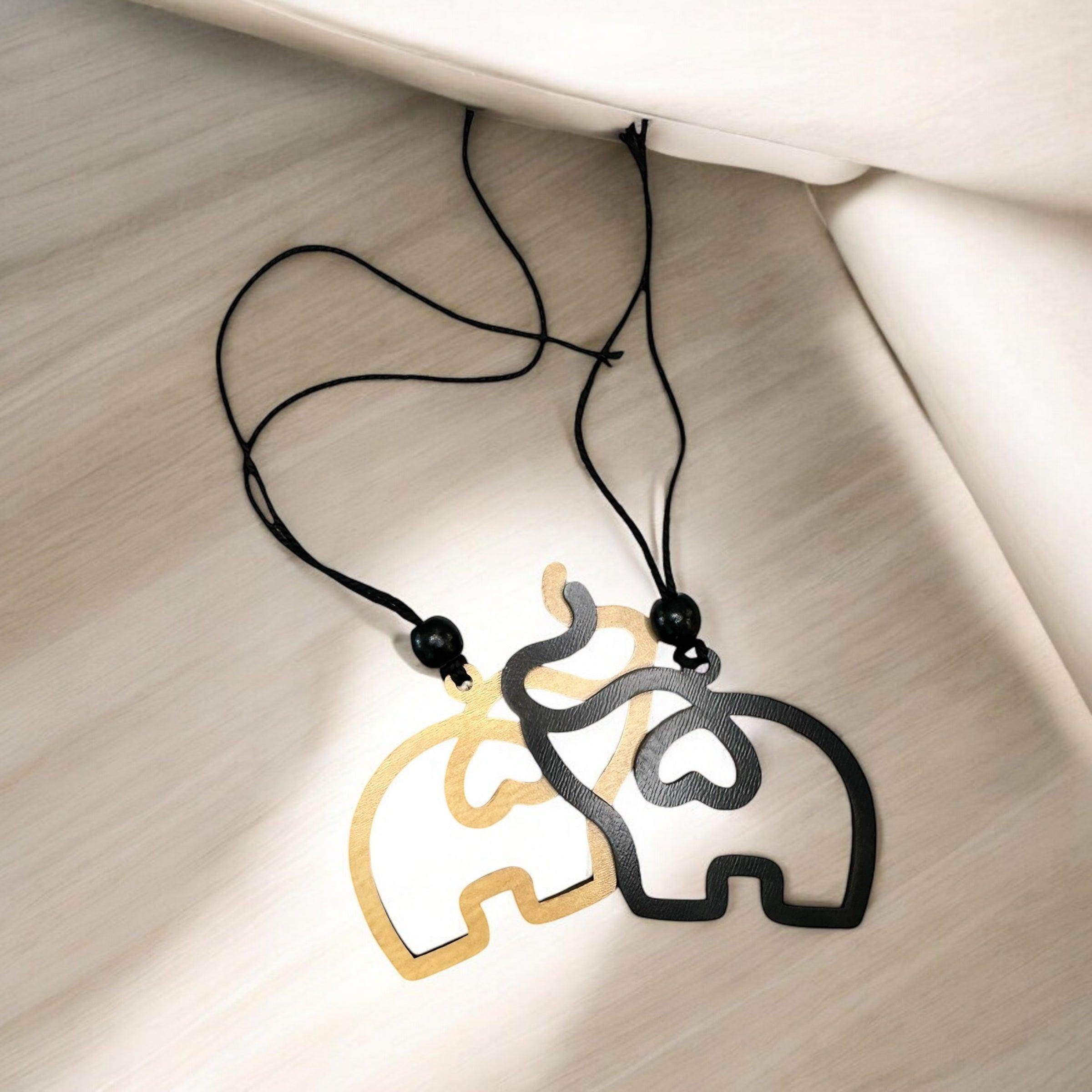 Handcrafted Wooden Elephant Car Charms - Coastal Chaos LLC