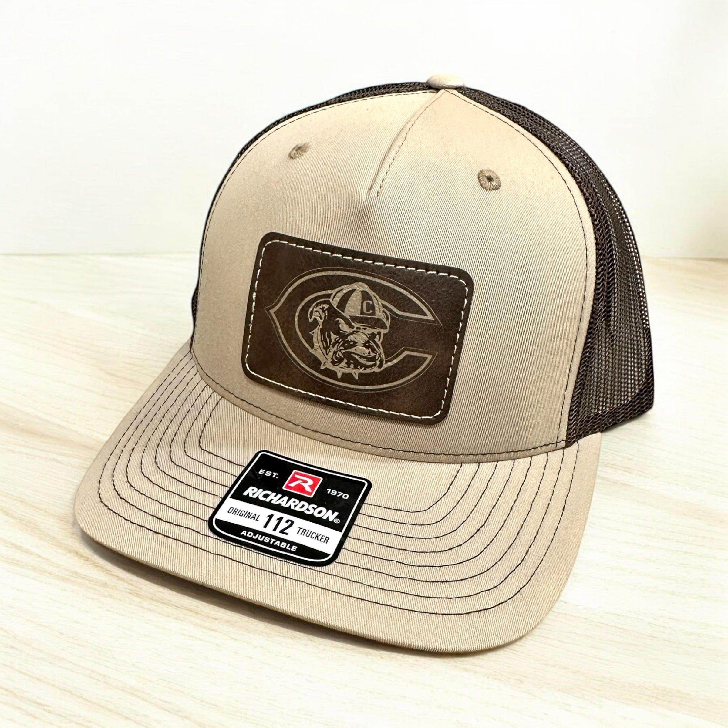 Camden Bulldogs Customized Richardson 112 Trucker Hat with Leather Patch - Coastal Chaos LLC