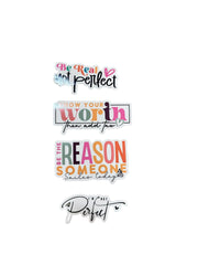Motivational stickers, know your worth, self love stickers - Coastal Chaos LLC