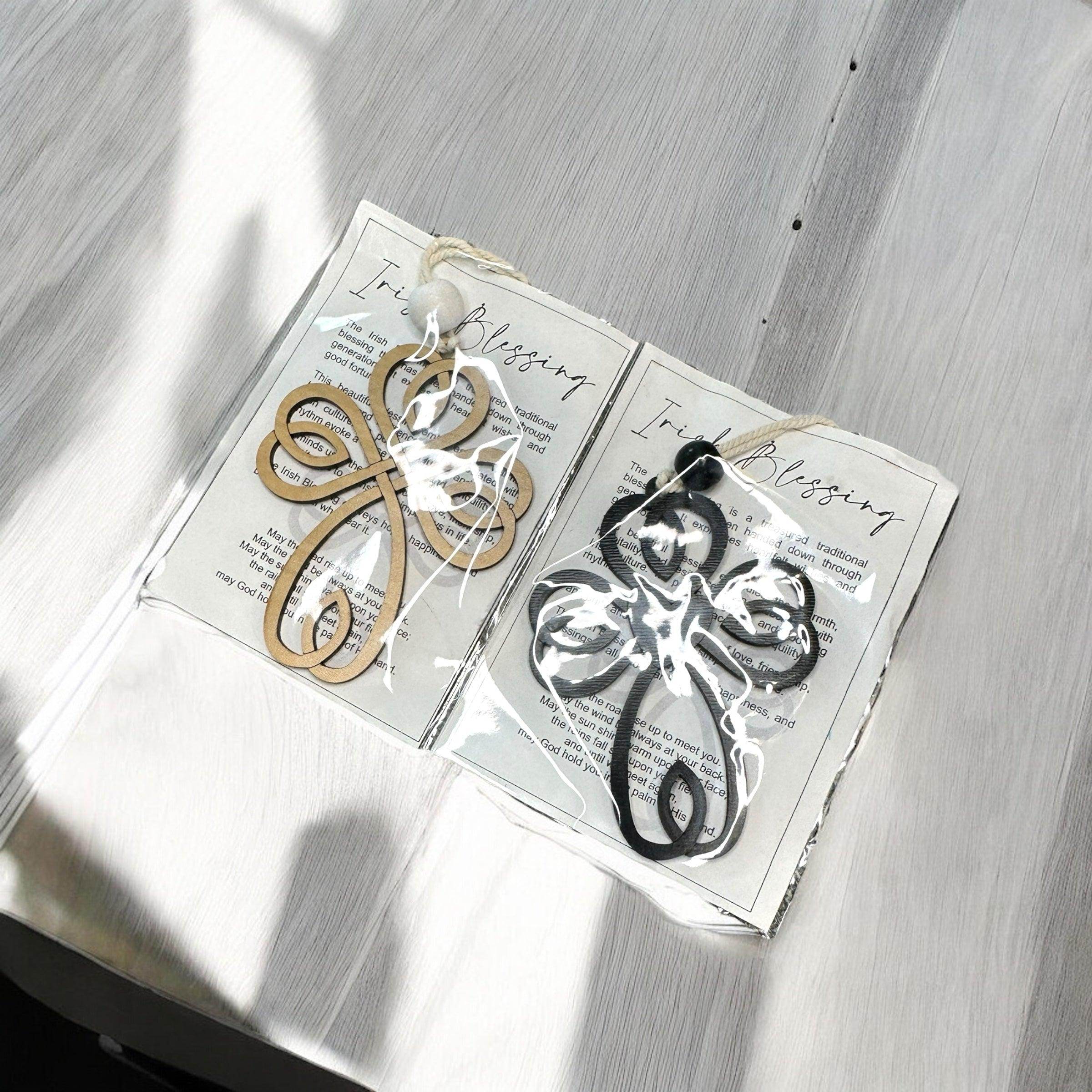 Handcrafted Wooden Celtic Cross Car Charms - Coastal Chaos LLC