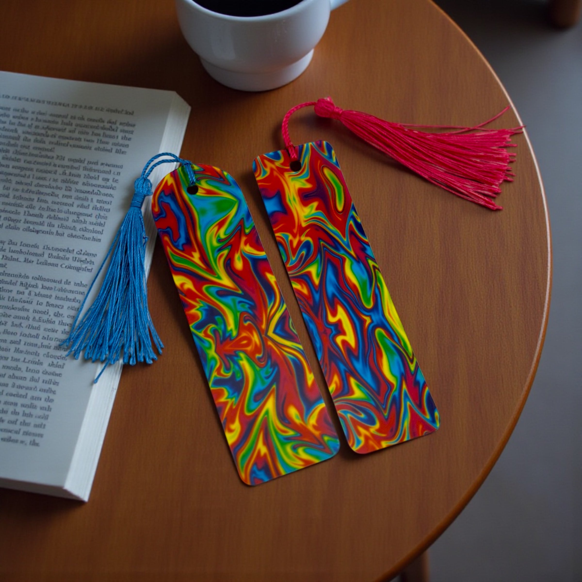 Custom Acrylic Bookmarks – Laser Engraved Bookmark with Tassel • Gift for Book Lovers