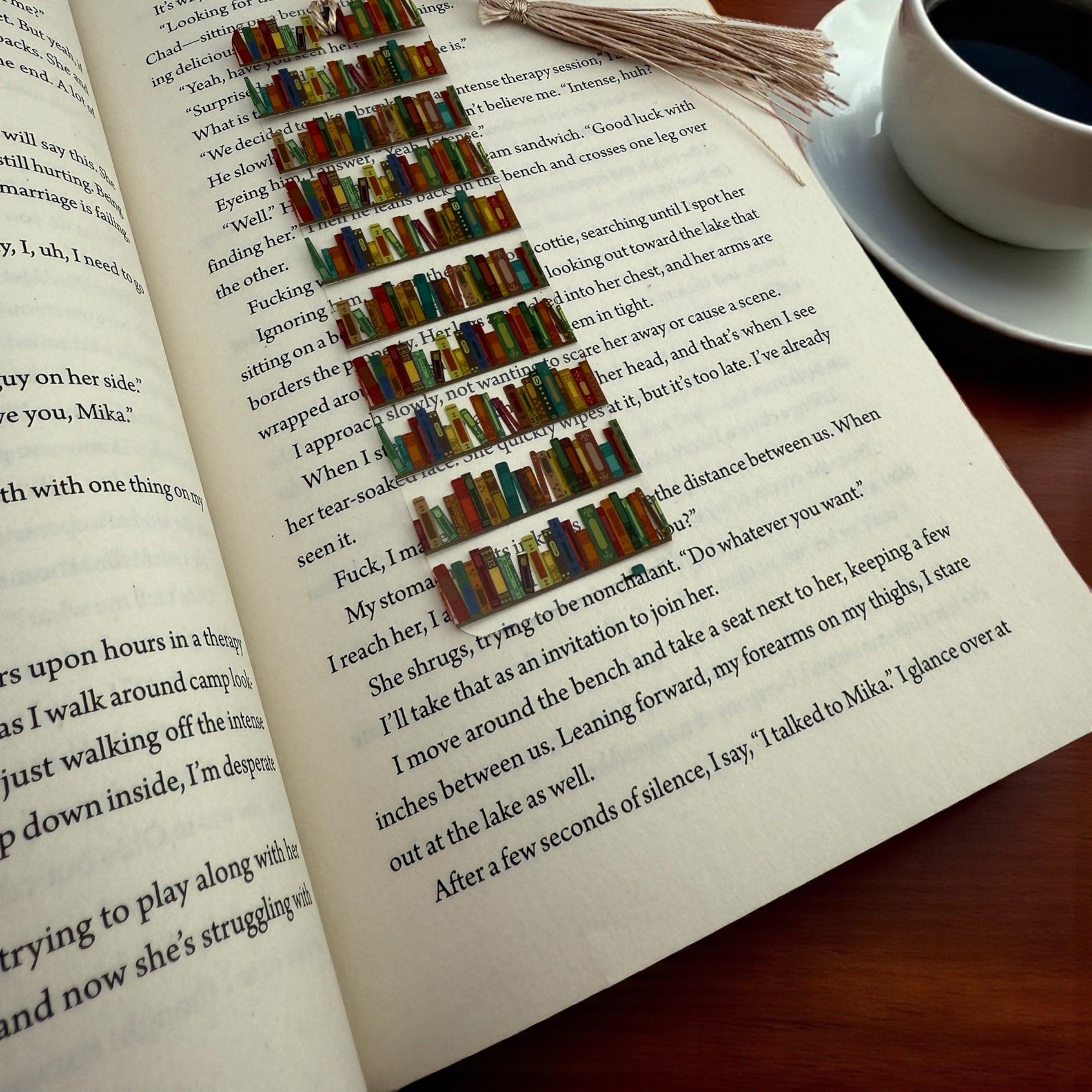 Custom Acrylic Bookmarks – Laser Engraved Bookmark with Tassel • Gift for Book Lovers