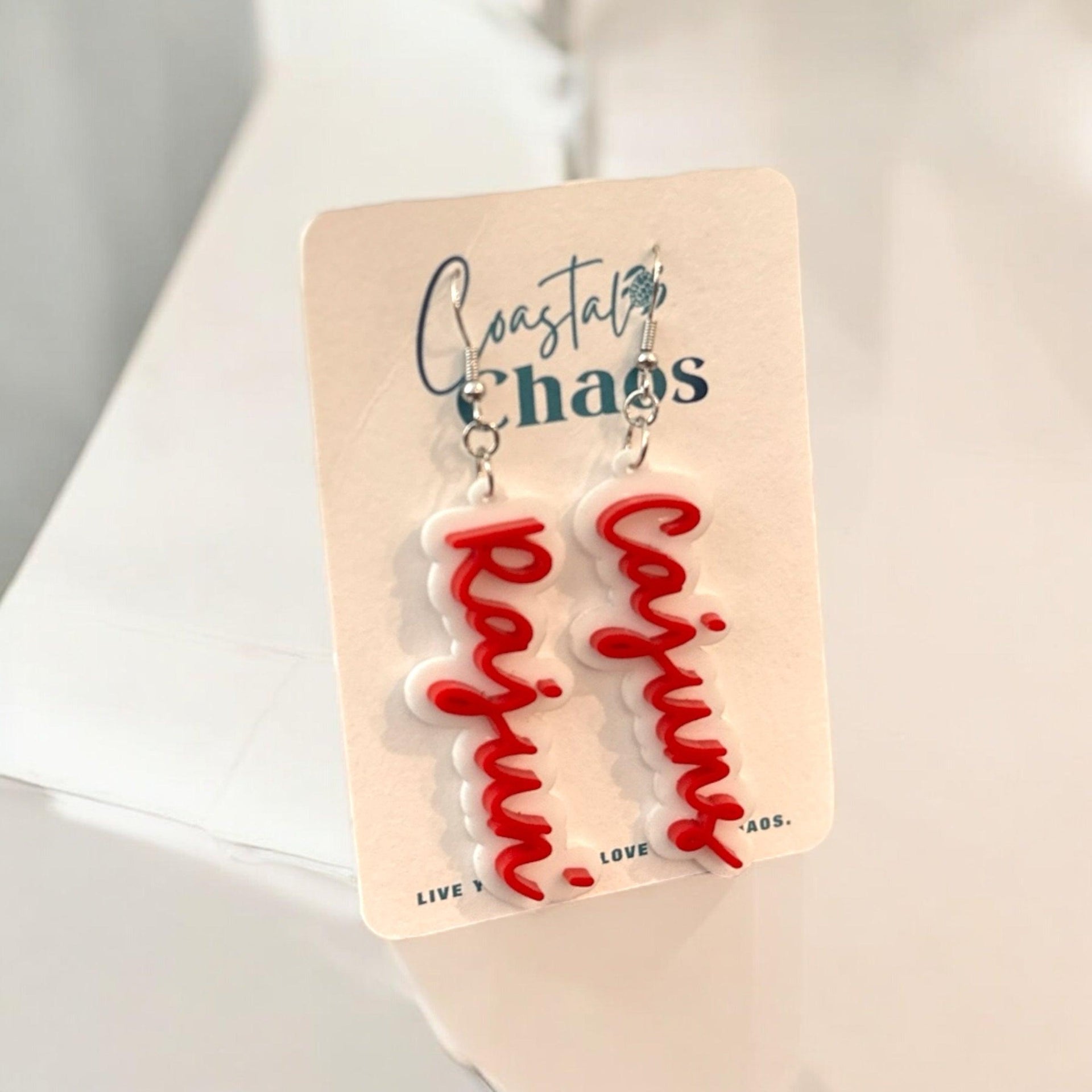 Team spirit earrings, college team earrings, sports earrings - Coastal Chaos LLC
