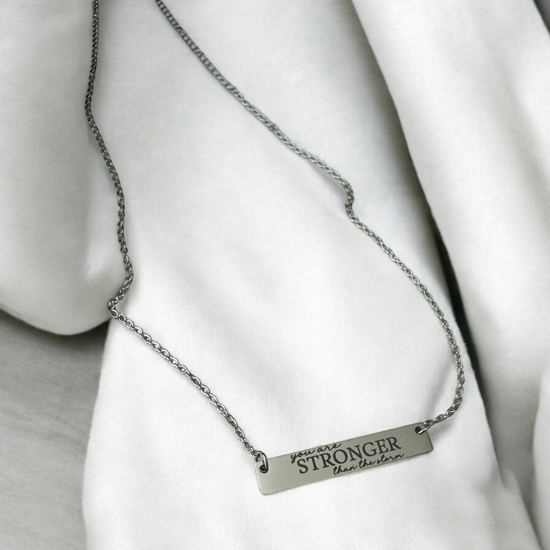 Stronger than the storm necklace - Coastal Chaos LLC