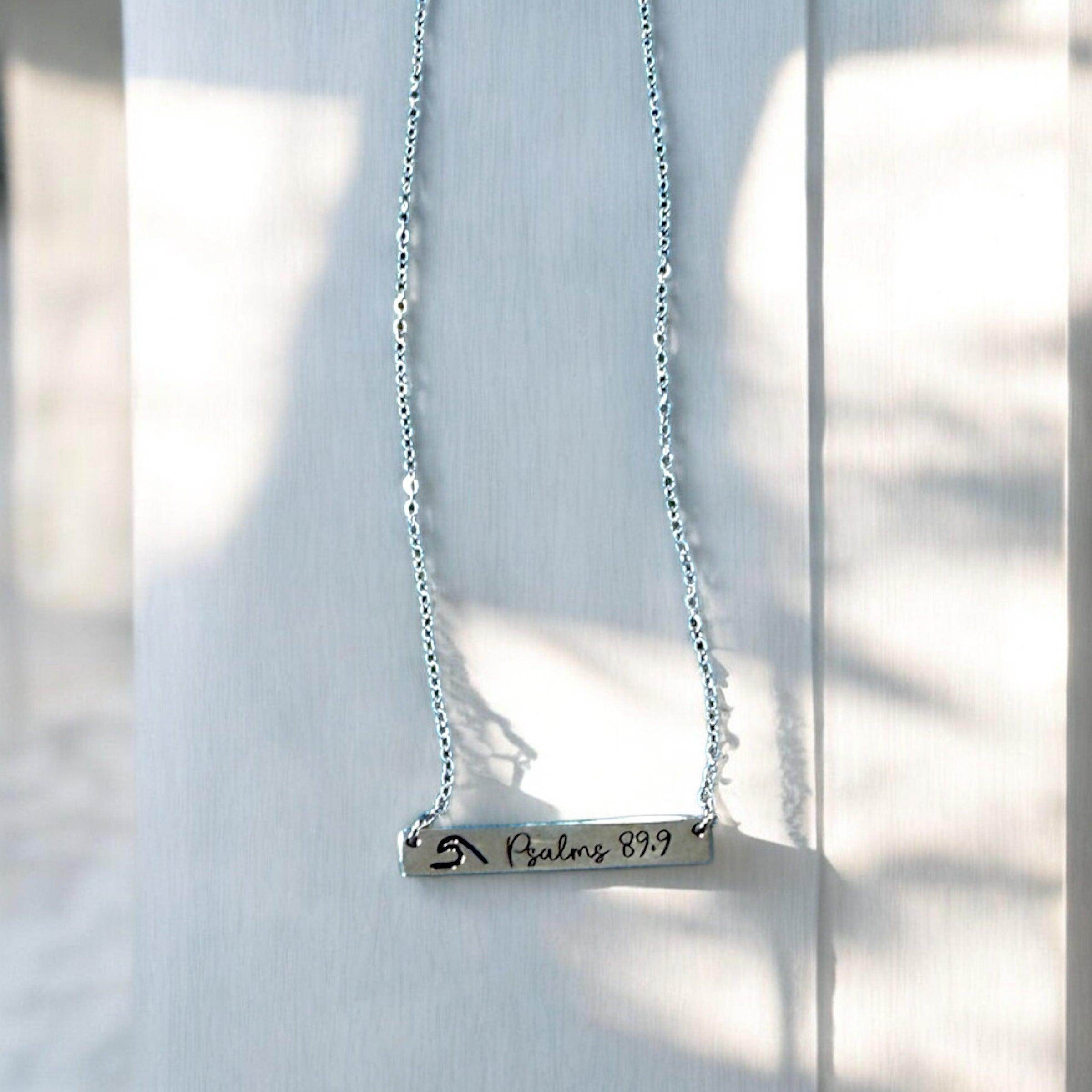 Custom Bible Verse Necklace, Personalized necklace for Christians, Inspirational necklace - Coastal Chaos LLC