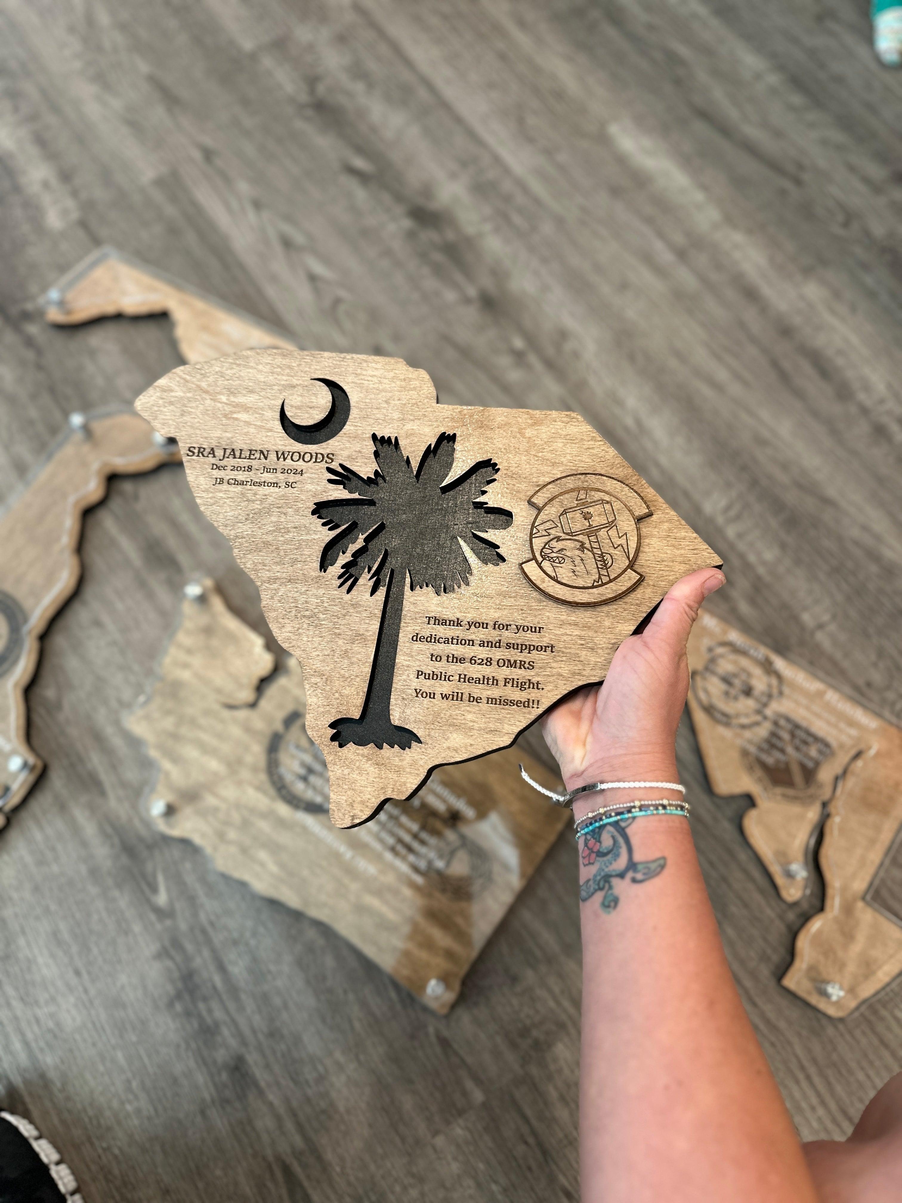 South Carolina Military Going Away Gift - Coastal Chaos LLC