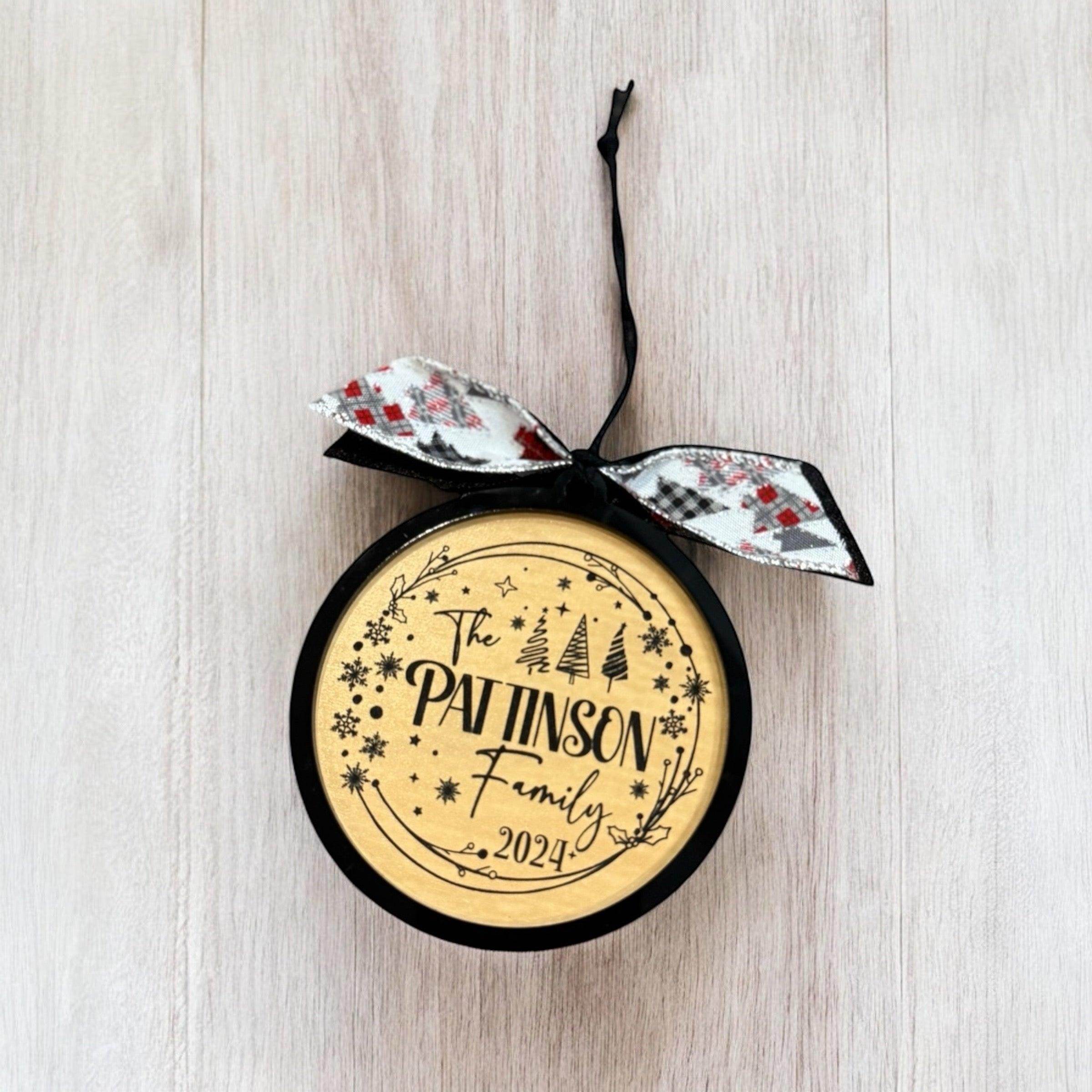 Personalized Family Christmas Ornament - 2024 Edition - Coastal Chaos LLC
