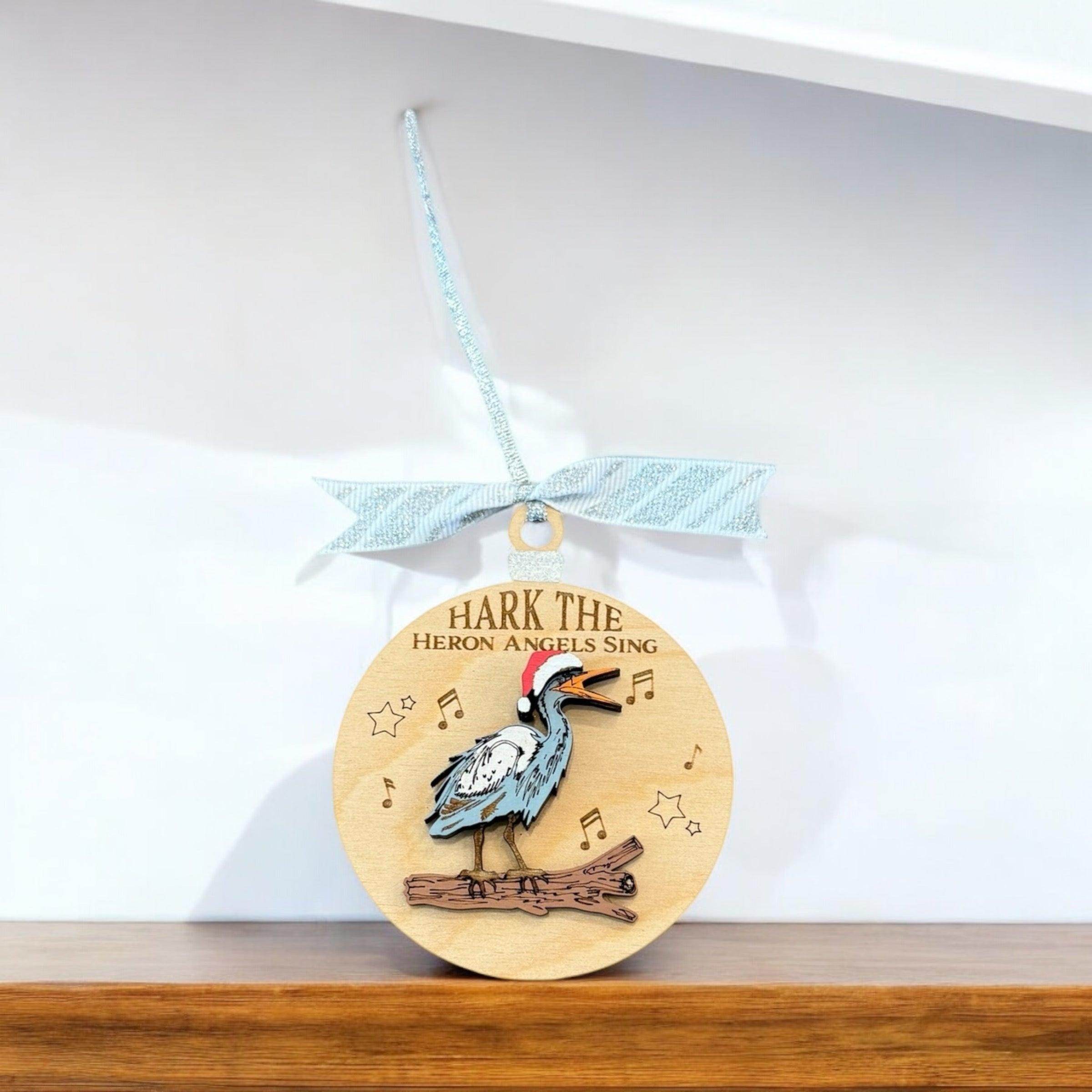 Fun animal ornaments, handcrafted wooden Christmas ornaments - Coastal Chaos LLC