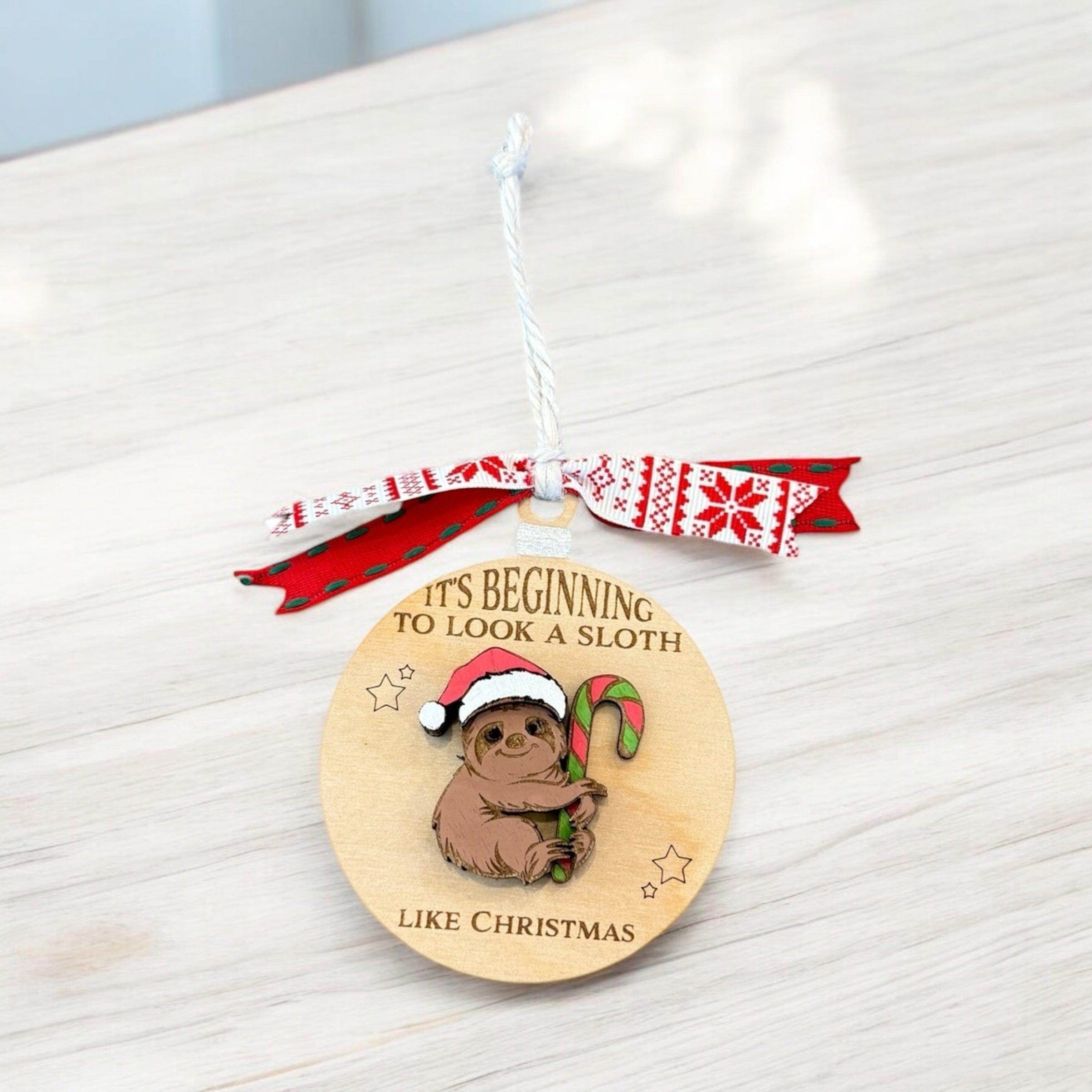 Fun animal ornaments, handcrafted wooden Christmas ornaments - Coastal Chaos LLC