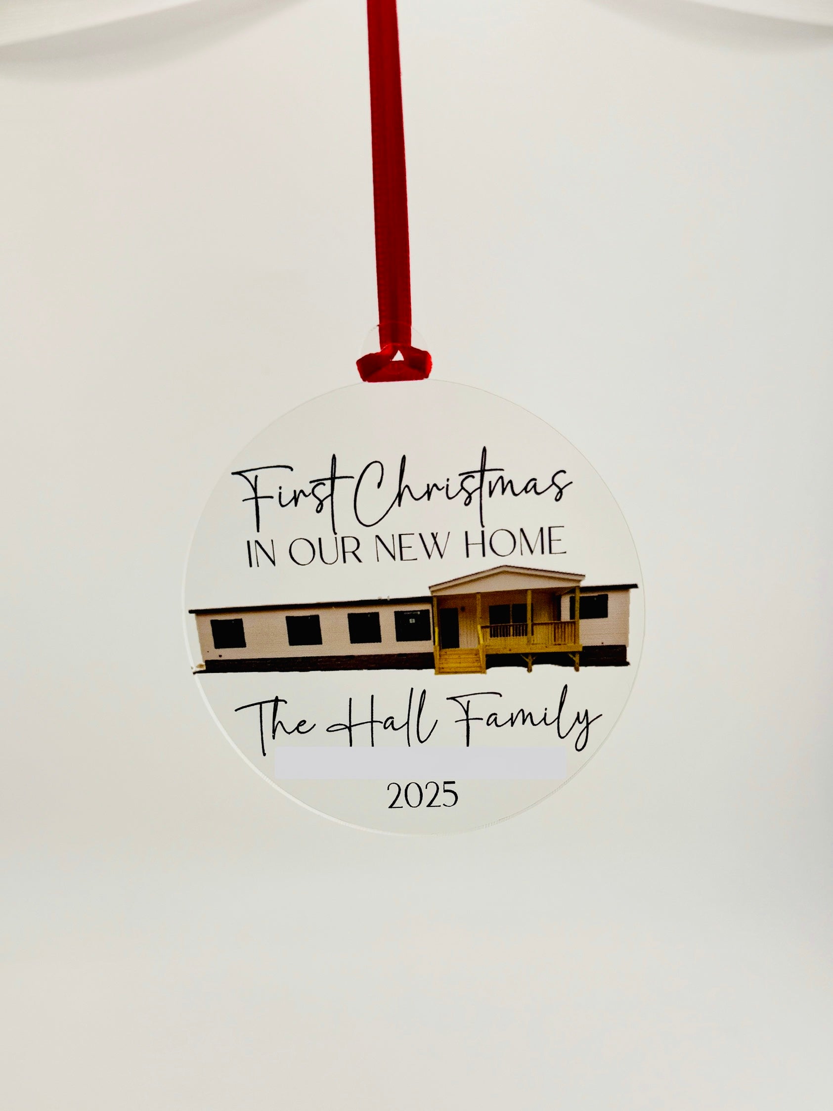 New Home Ornament – Personalized House Ornament | Custom Photo Keepsake Gift
