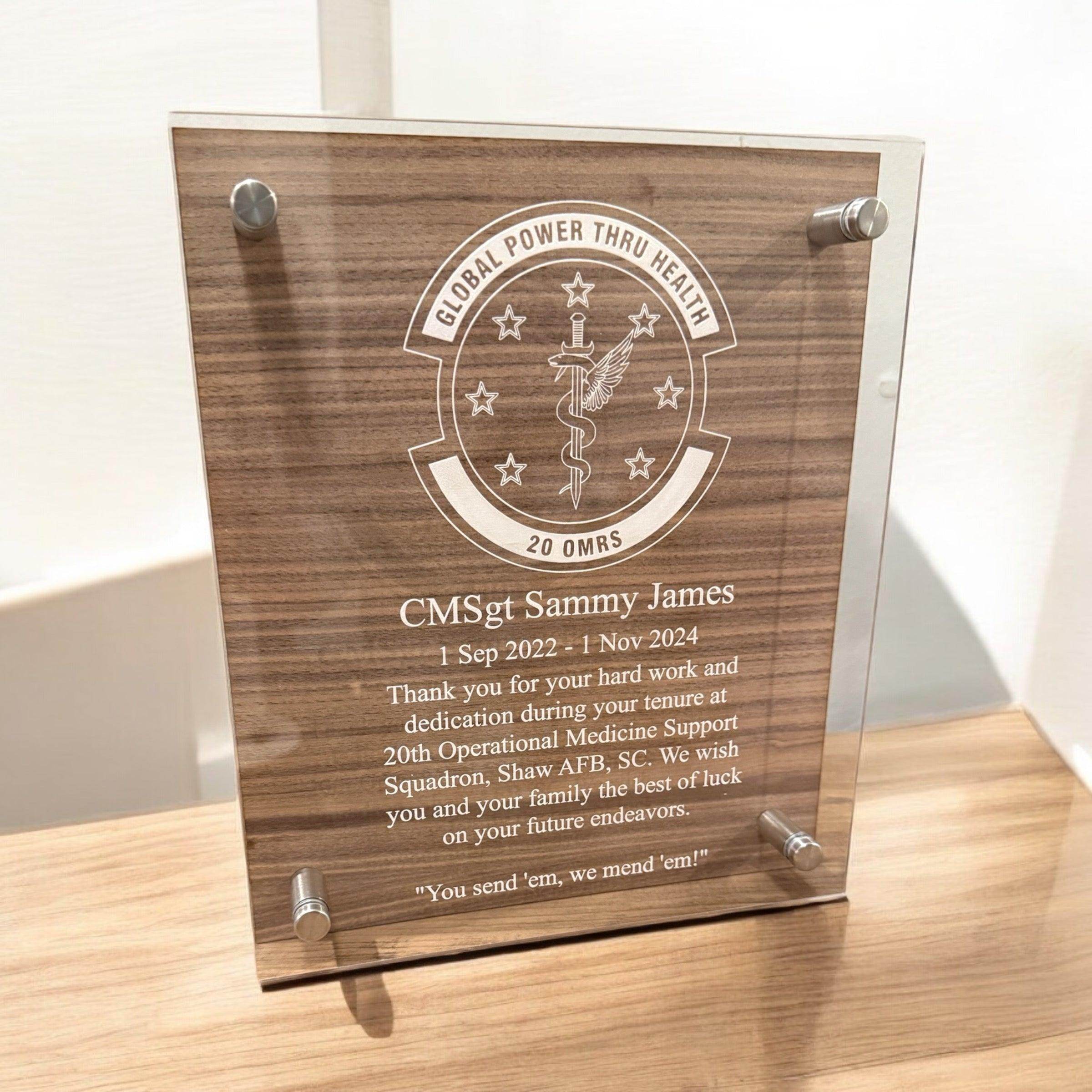 Custom plaque, going away gift, farewell gift, promotion gift, retirement gift, personalized gift - Coastal Chaos LLC