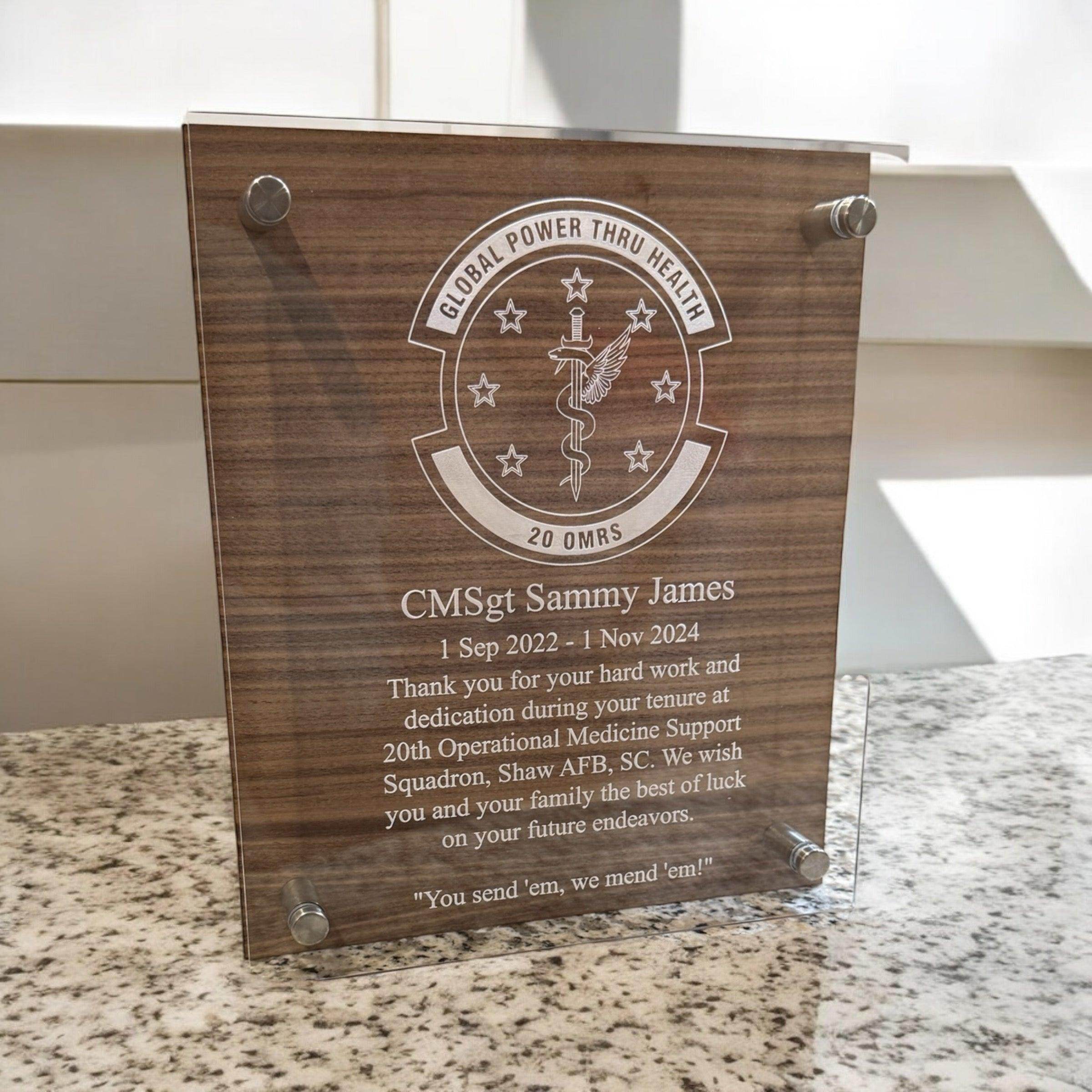 Custom plaque, going away gift, farewell gift, promotion gift, retirement gift, personalized gift - Coastal Chaos LLC