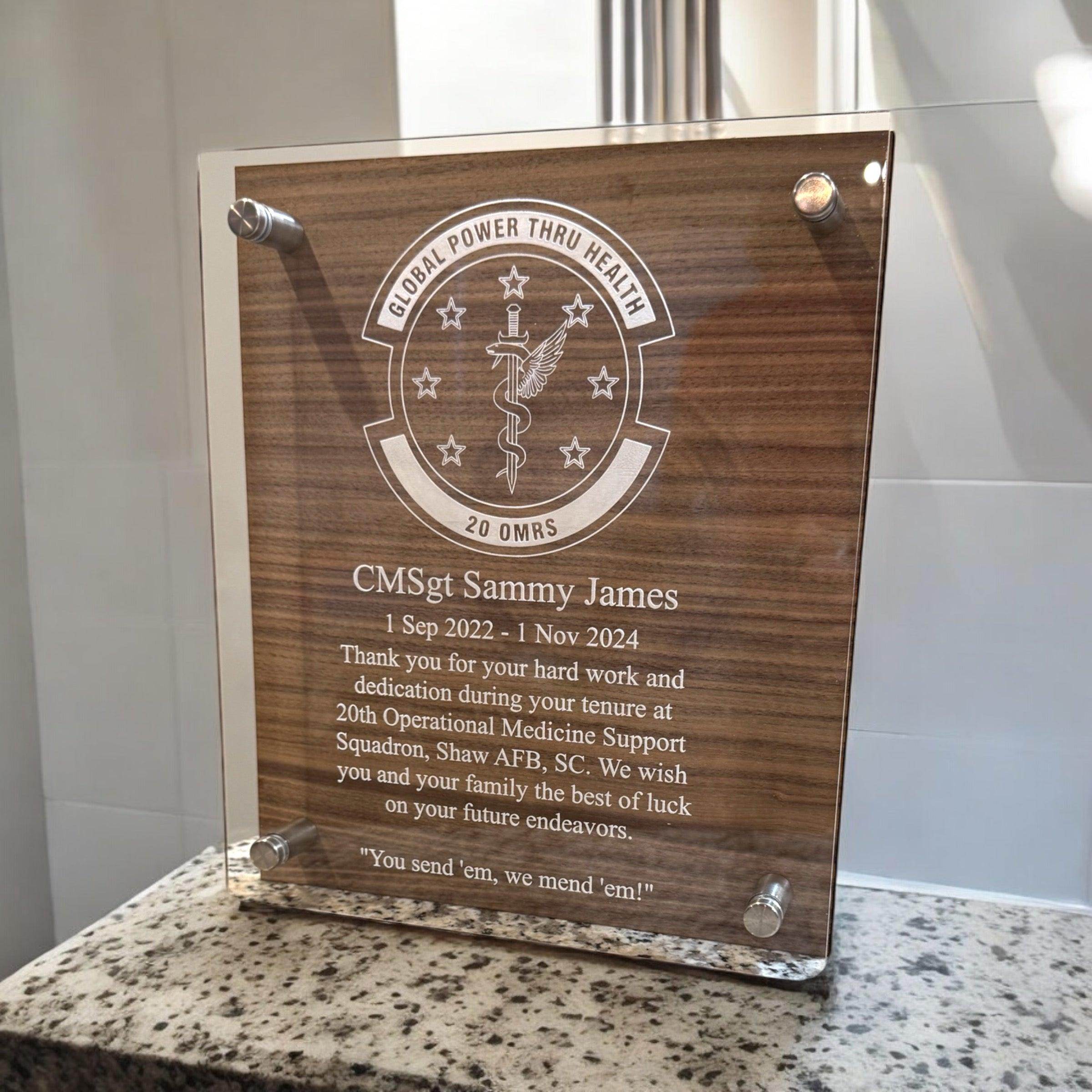Custom plaque, going away gift, farewell gift, promotion gift, retirement gift, personalized gift - Coastal Chaos LLC