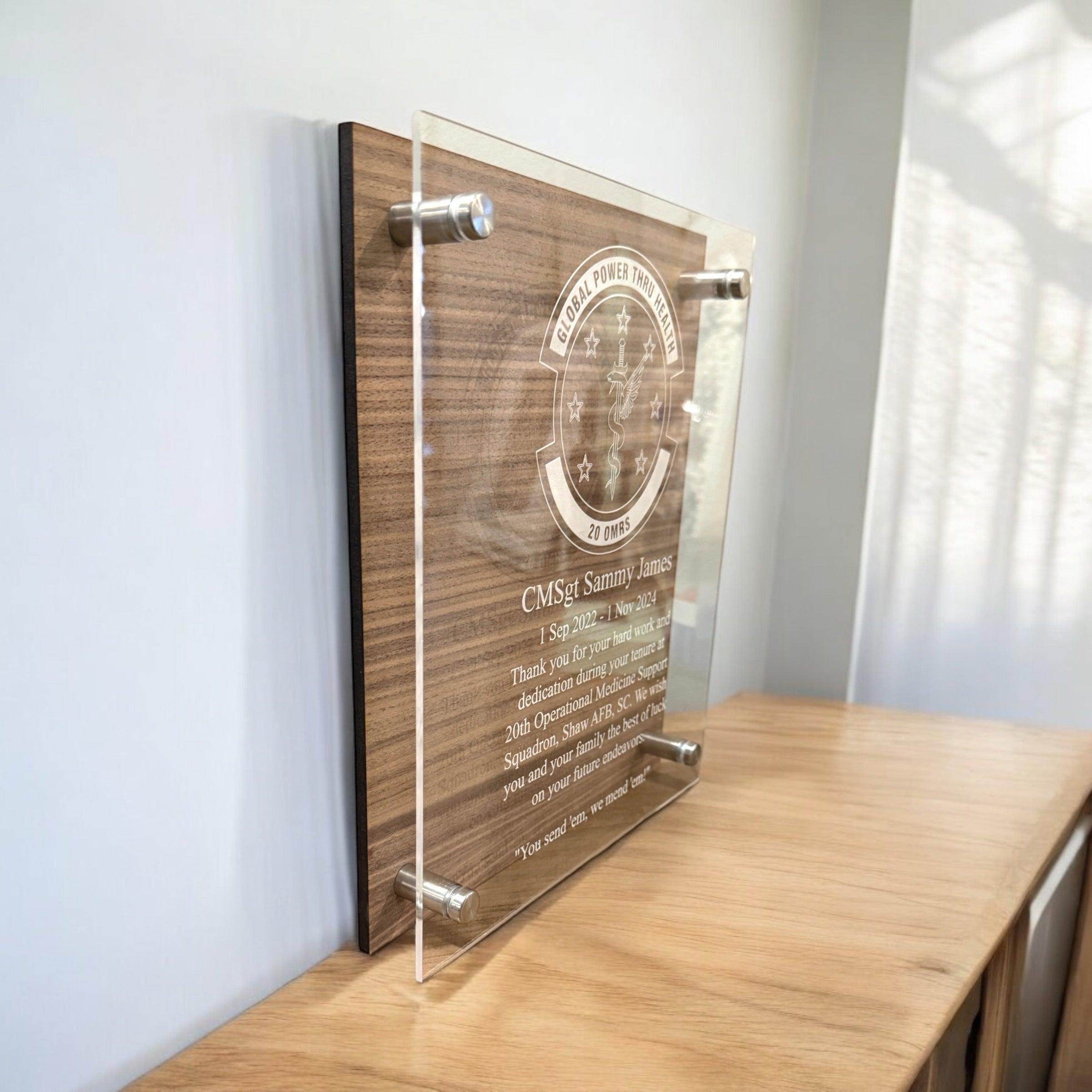 Custom plaque, going away gift, farewell gift, promotion gift, retirement gift, personalized gift - Coastal Chaos LLC