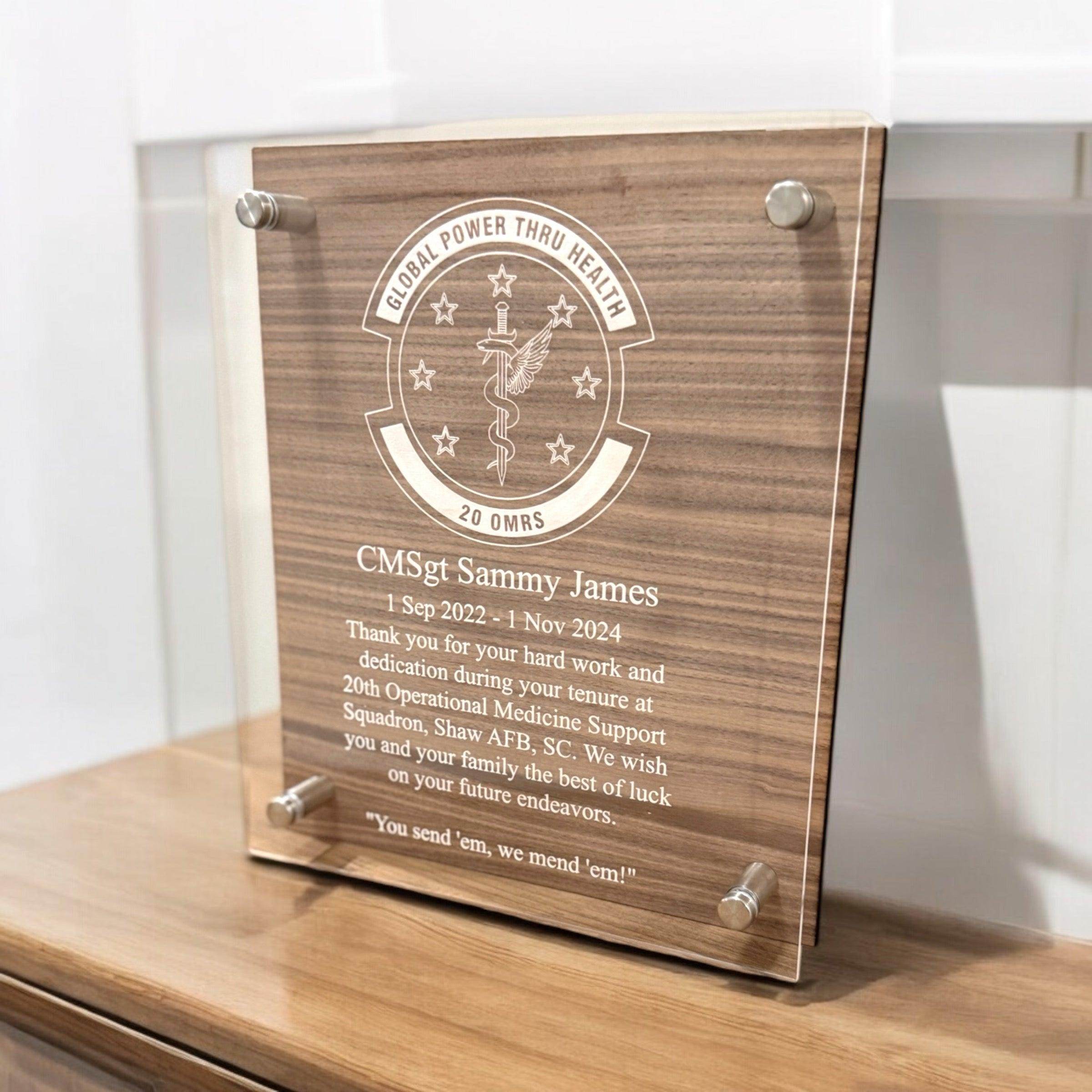 Custom plaque, going away gift, farewell gift, promotion gift, retirement gift, personalized gift - Coastal Chaos LLC