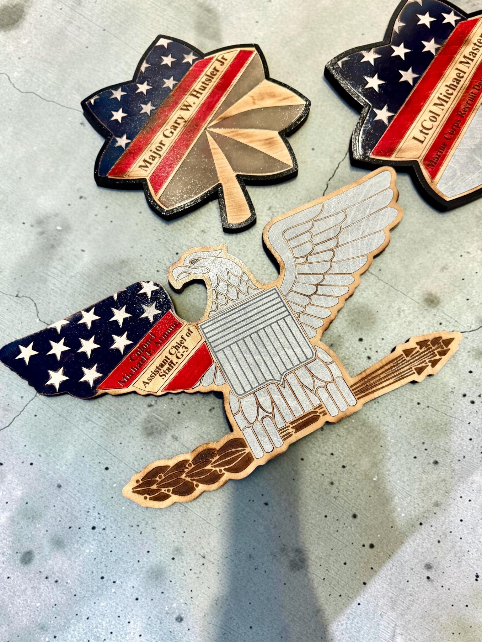 Air Force Custom Rank Plaque – Major & LtCol