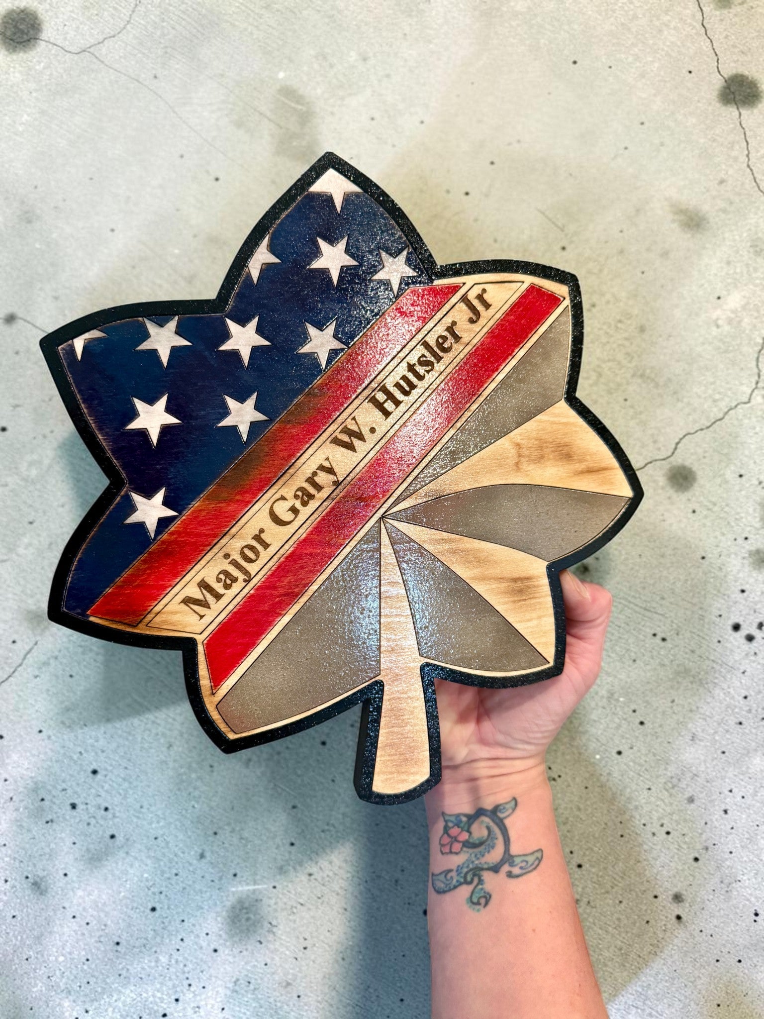 Air Force Custom Rank Plaque – Major & LtCol