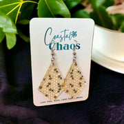 Honeybee earrings, acrylic earrings, honeycomb earrings - Coastal Chaos LLC