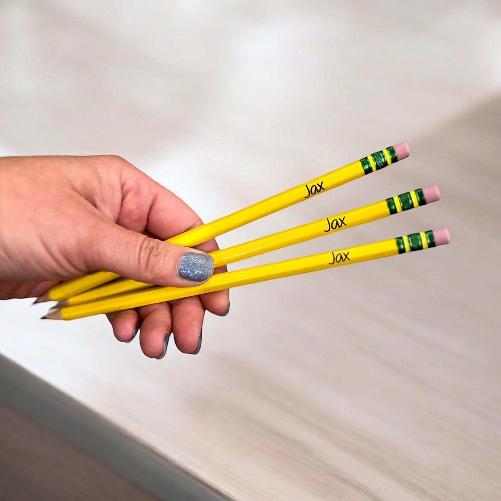 Personalized pencils, school pencil, work gift, teacher, classroom needs, custom pencil - Coastal Chaos LLC