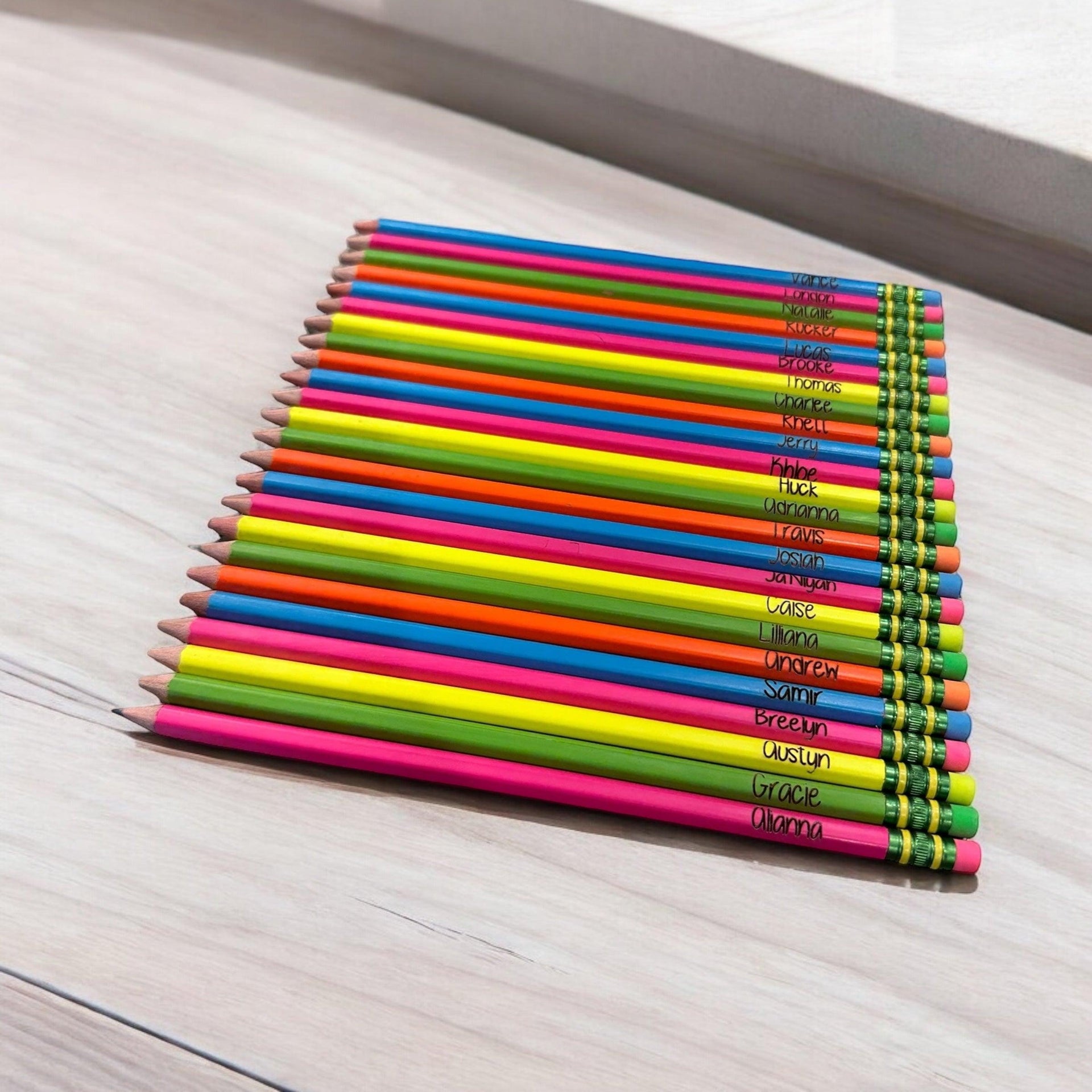 Personalized pencils, school pencil, work gift, teacher, classroom needs, custom pencil - Coastal Chaos LLC