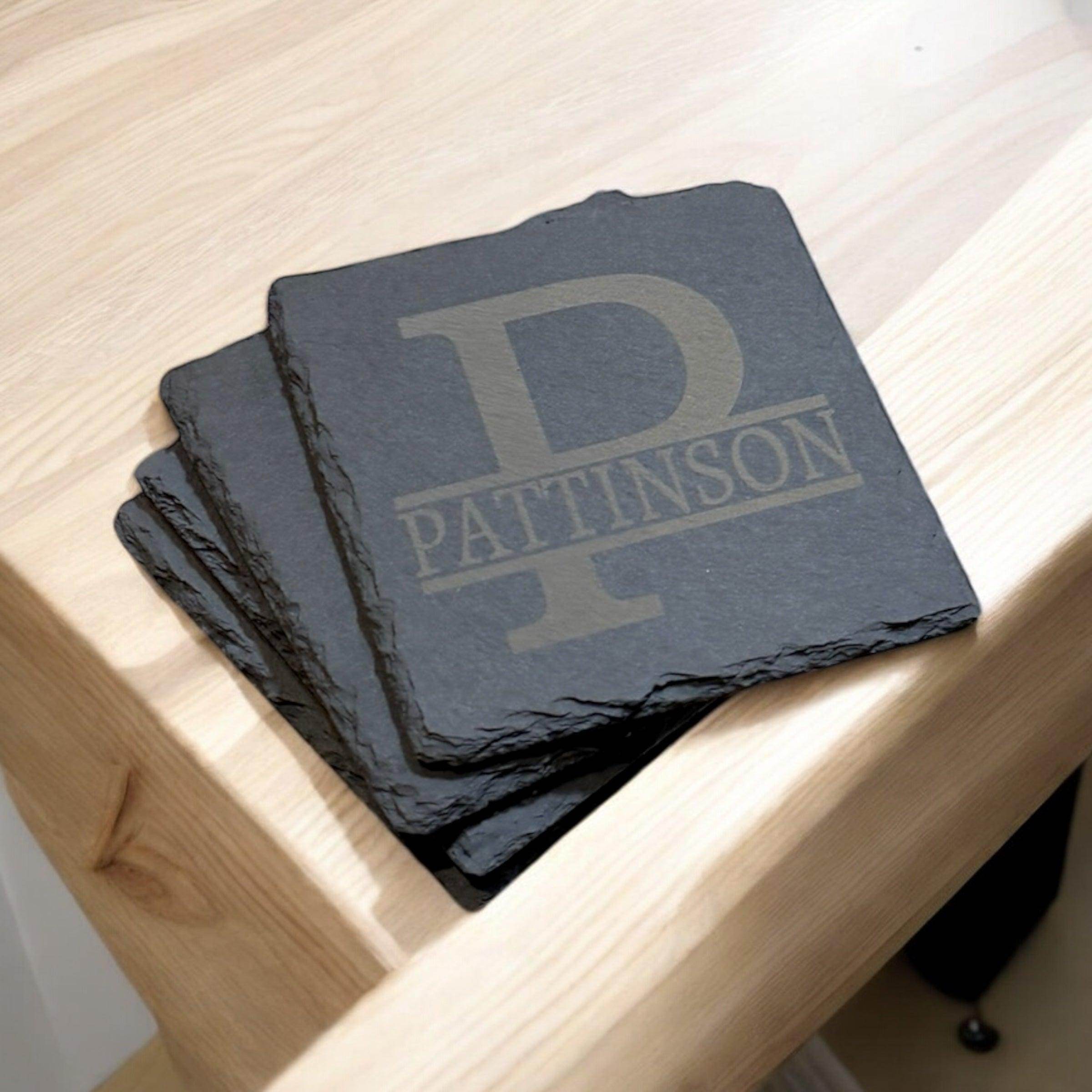 Custom slate coasters, Military gift, Military going away, Military promotion gift - Coastal Chaos LLC