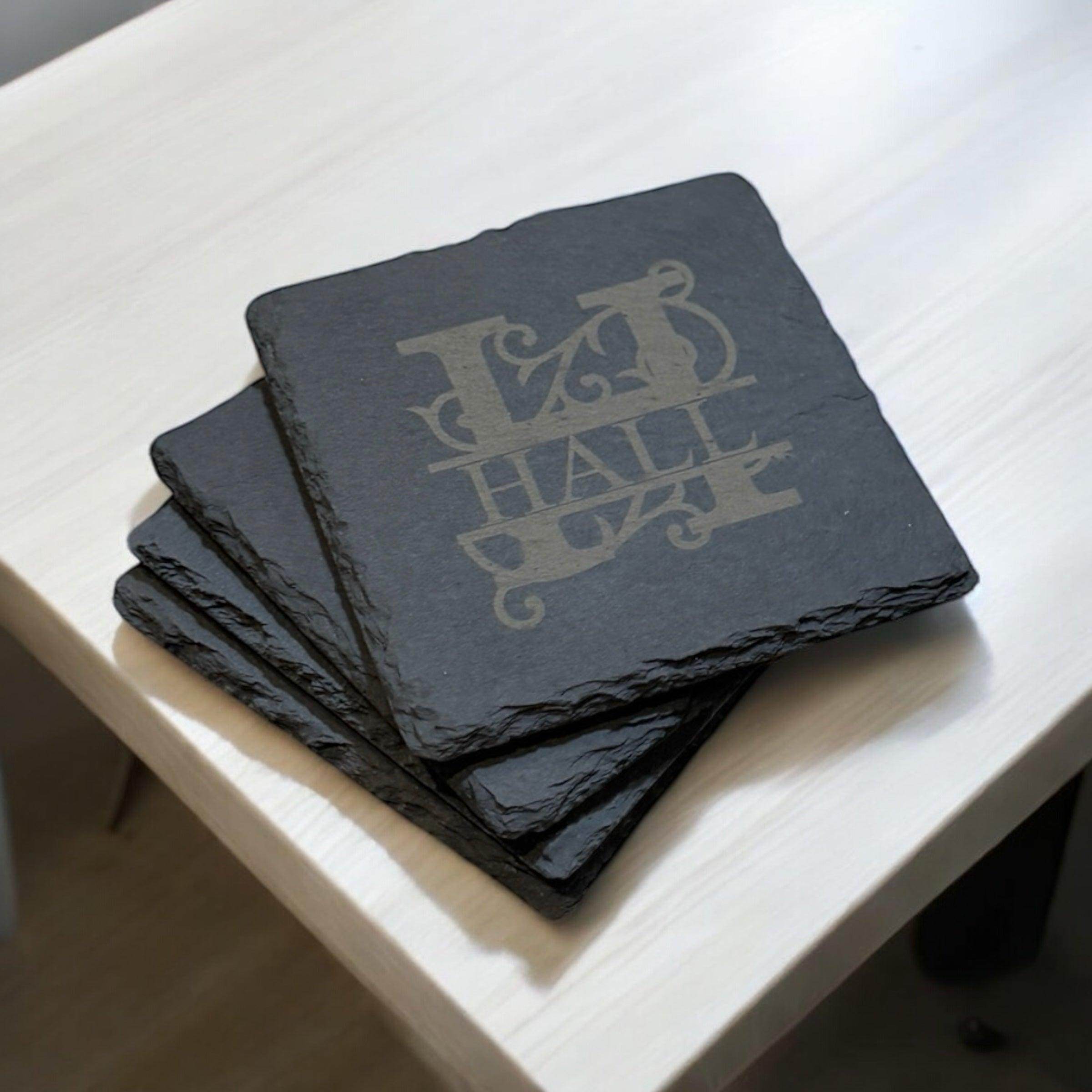 Custom slate coasters, Military gift, Military going away, Military promotion gift - Coastal Chaos LLC