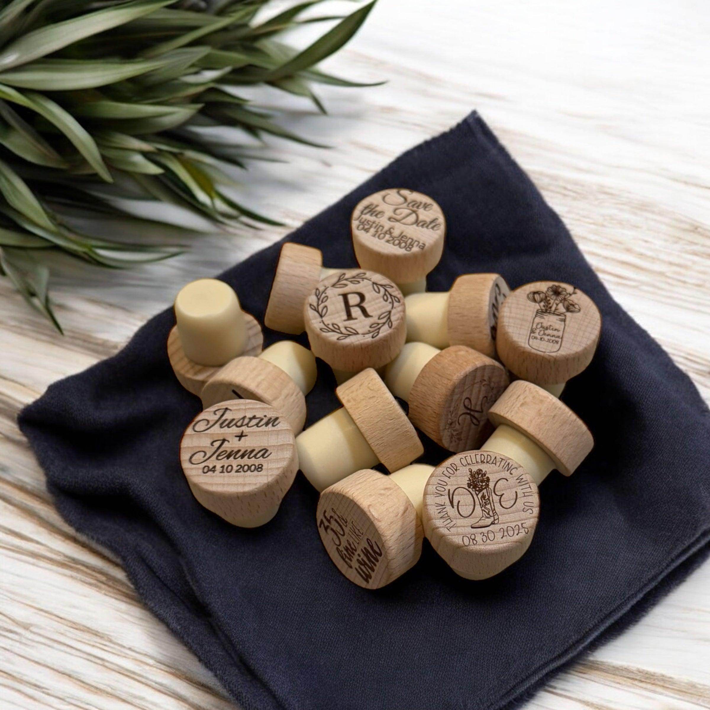 Custom Wine Corks | Wine Stoppers | Custom Wood Wine Cork | Wine Corks | Personalized Wine Cork - Coastal Chaos LLC