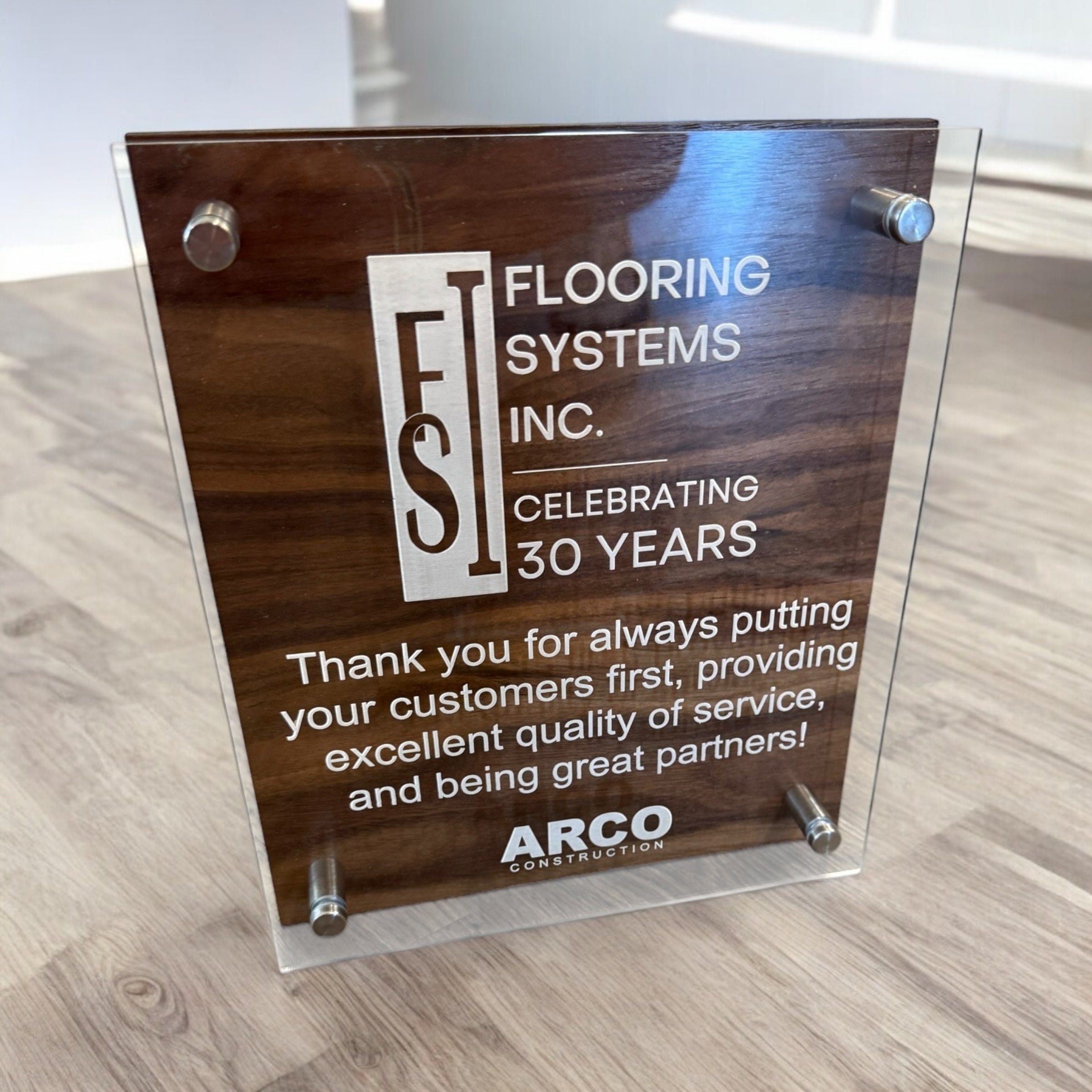 Custom Recognition Plaque – Wood and Acrylic Award Plaques | Personalized Gifts