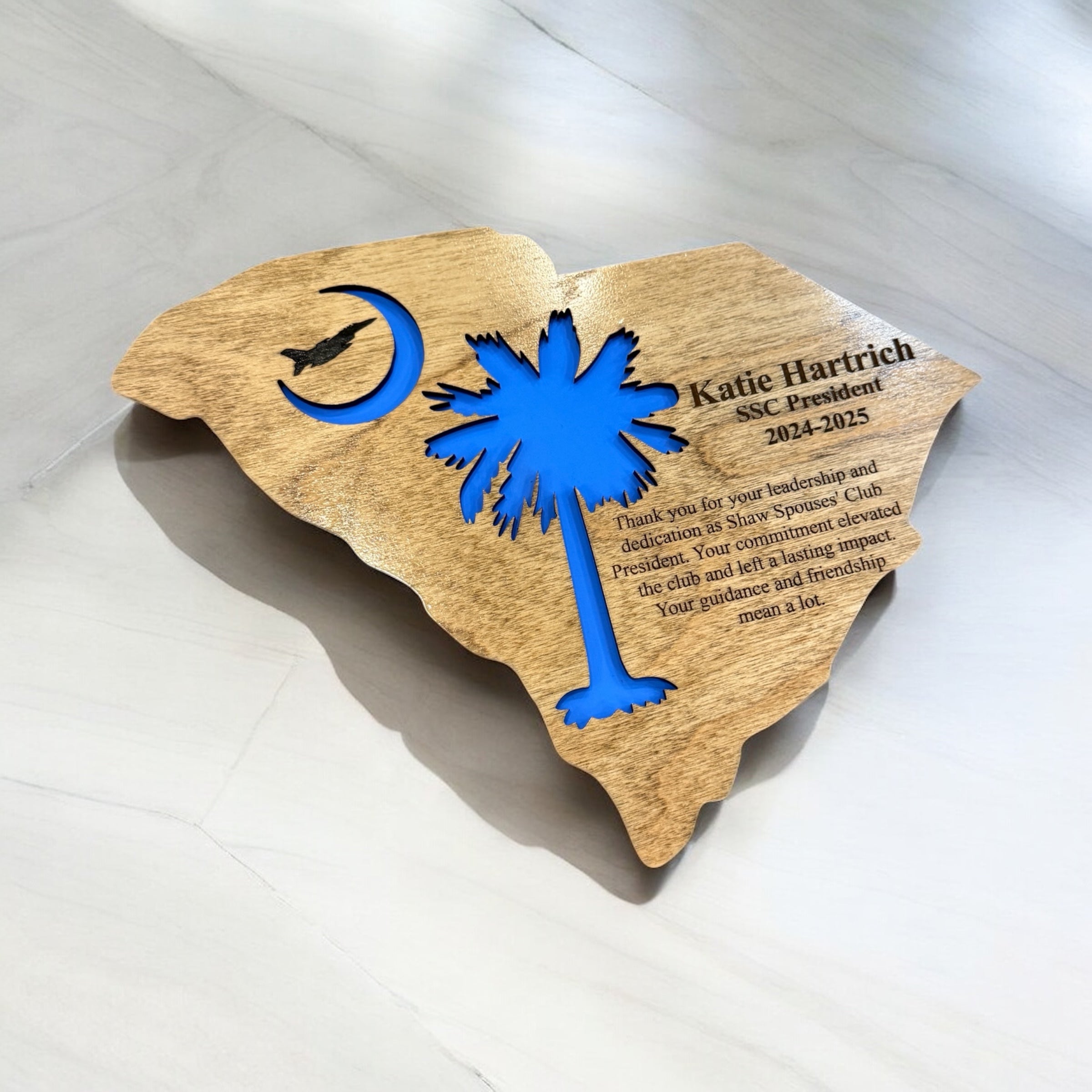 South Carolina Personalized Military Farewell Plaque