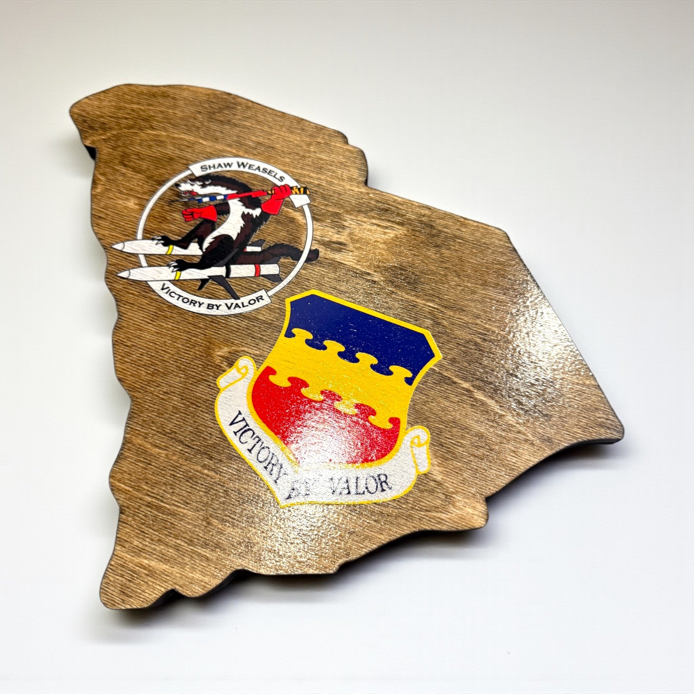 Custom State Plaque – Personalized Engraved Gift With Military Retirement Honors