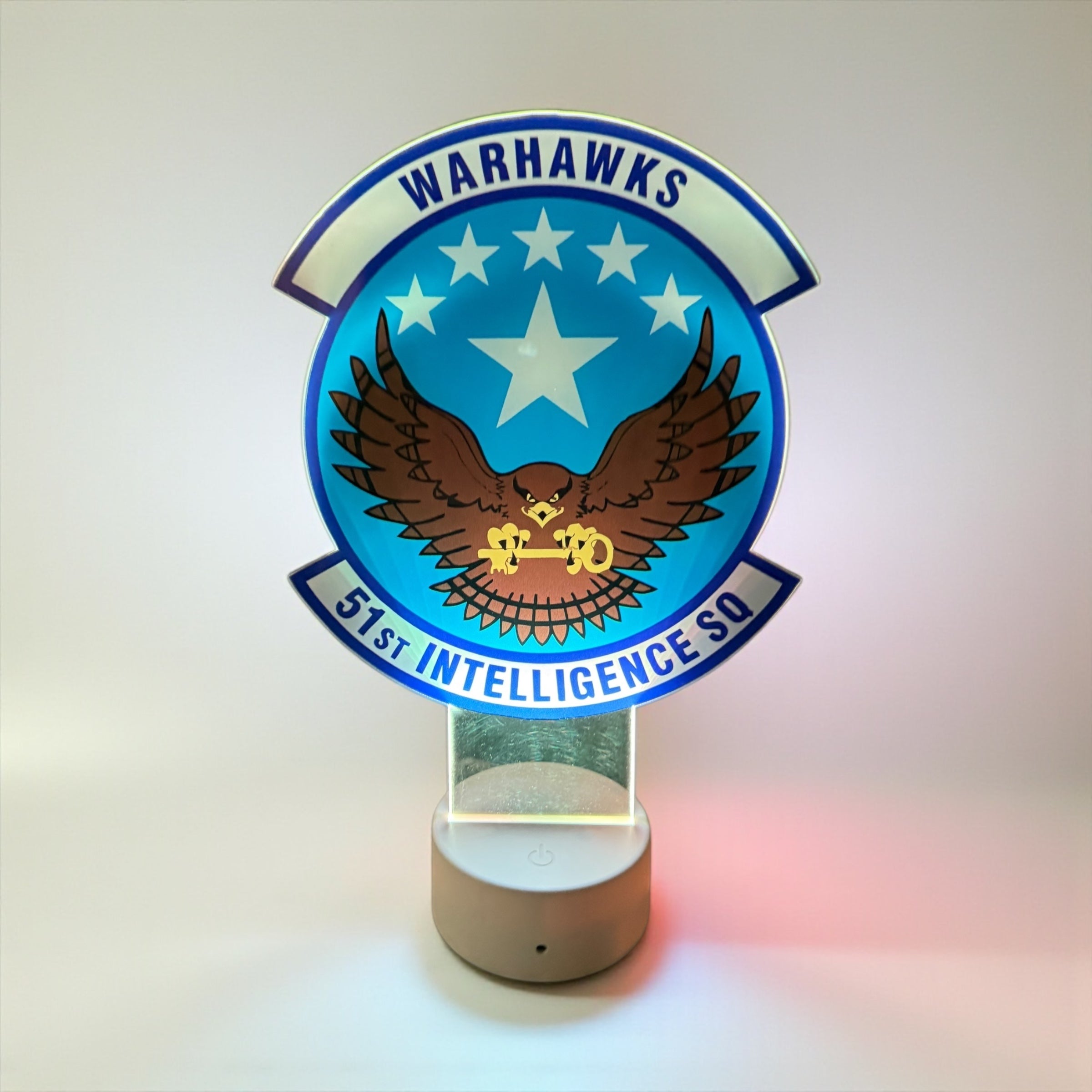 LED Light-Up Squadron Display / Custom Acrylic Sign