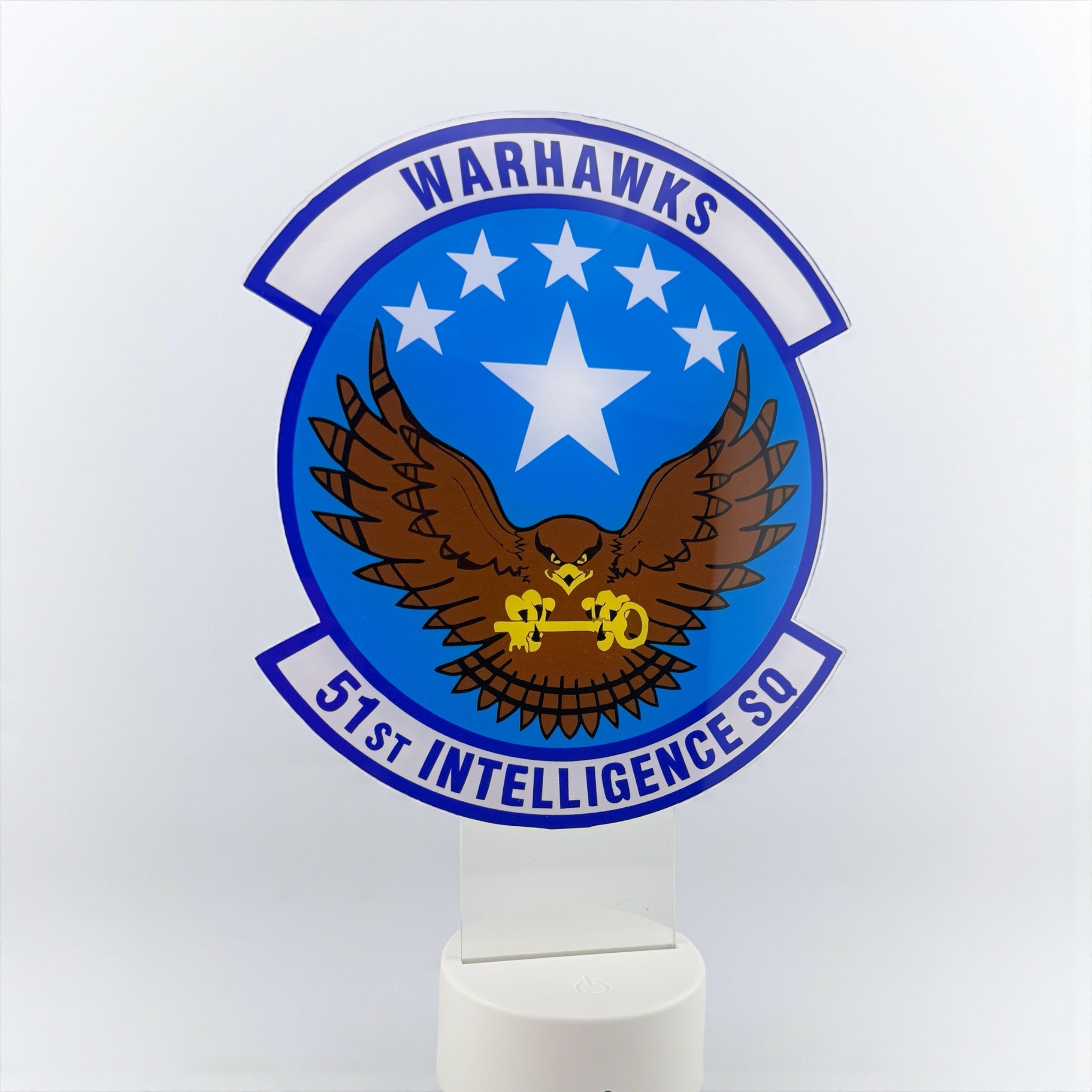 LED Light-Up Squadron Display / Custom Acrylic Sign