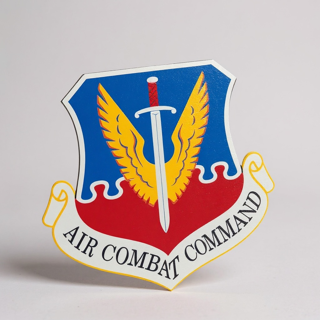 Custom Logo Plaque – UV Printed Wood Wall Display | Squadron, Business, or Organization Emblem